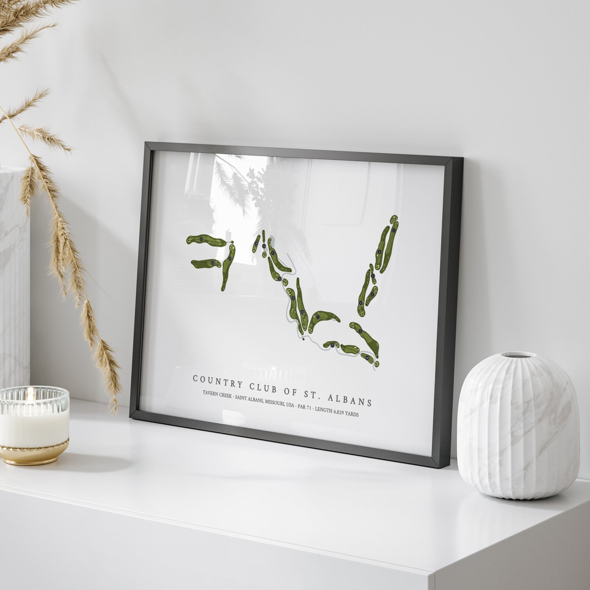 Country Club of St Albans - Tavern Creek | Golf Course Map | On Table 