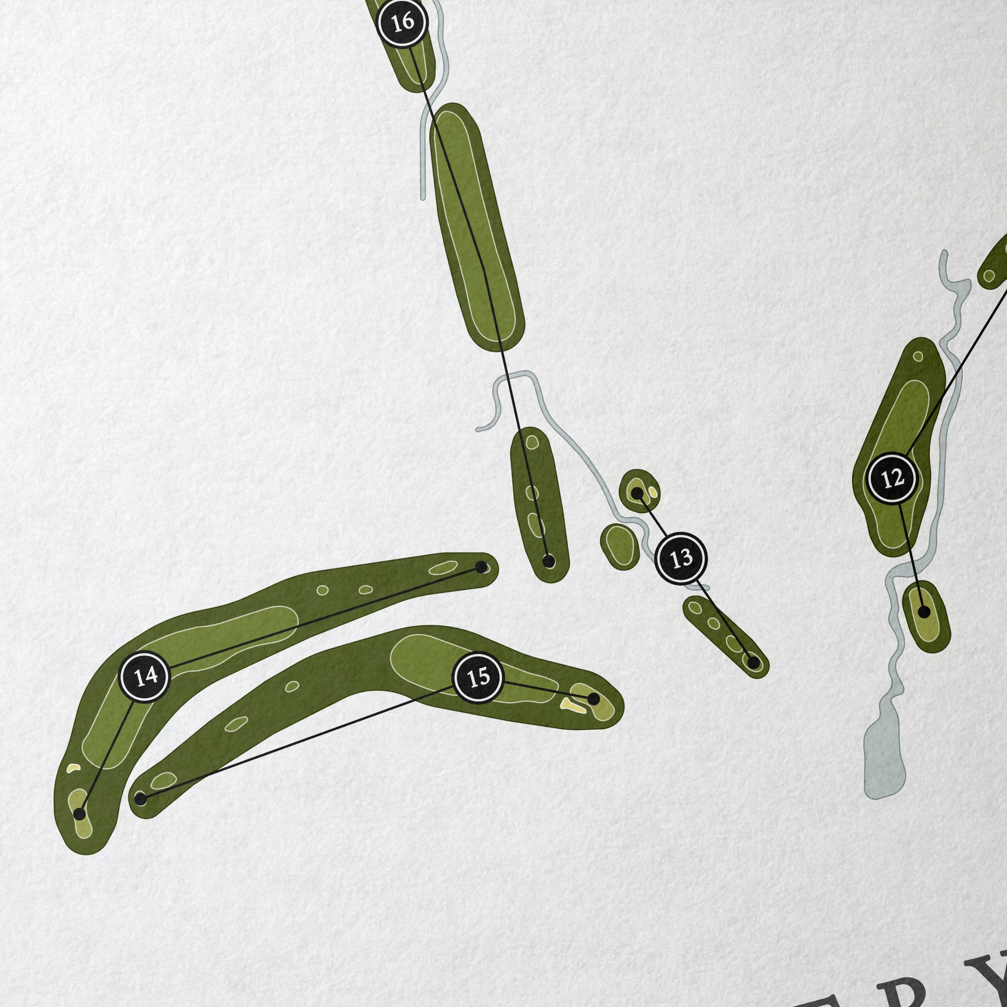 Country Club of the South | Golf Course Map | Close Up 