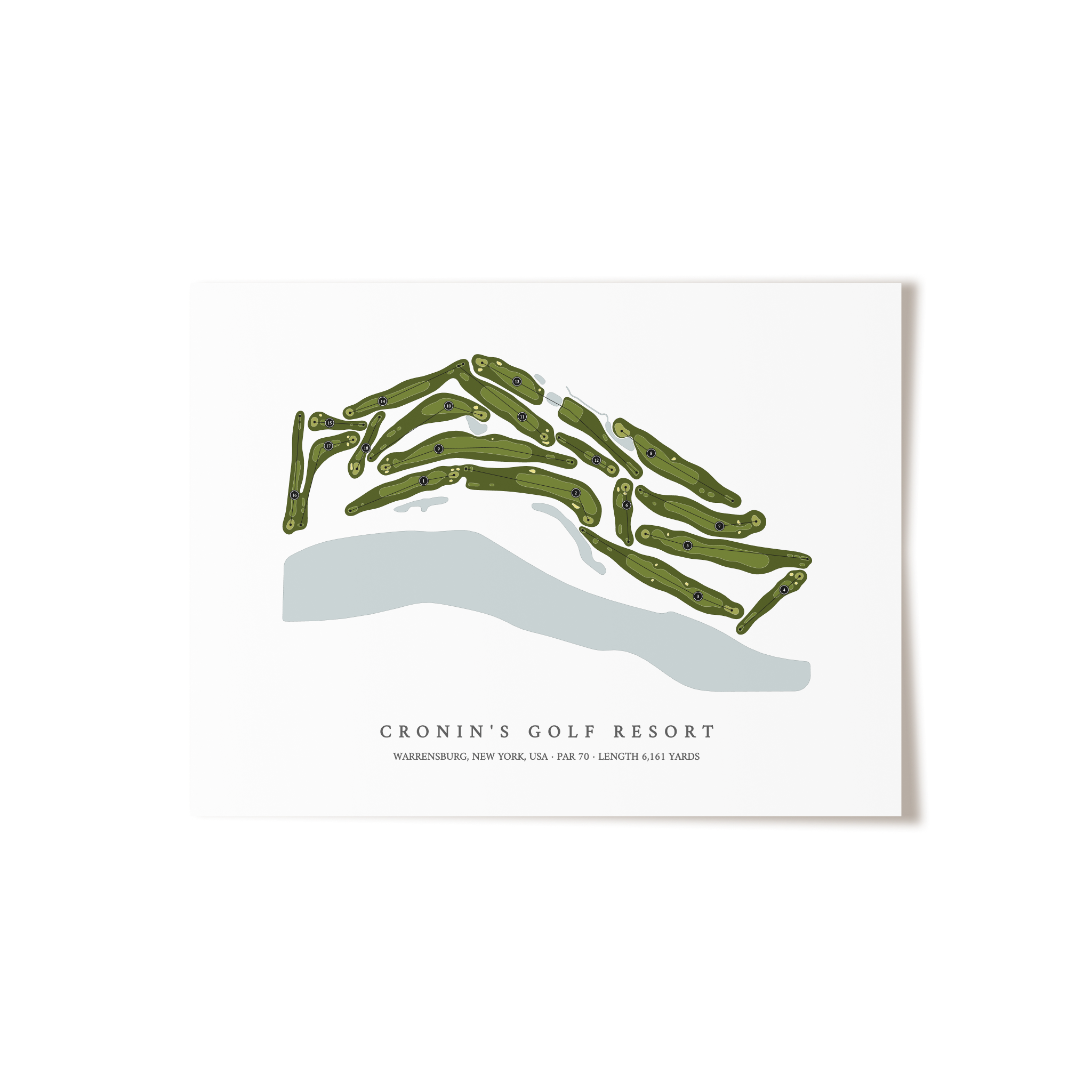Cronin's Golf Resort | Golf Course Map | Unframed 
