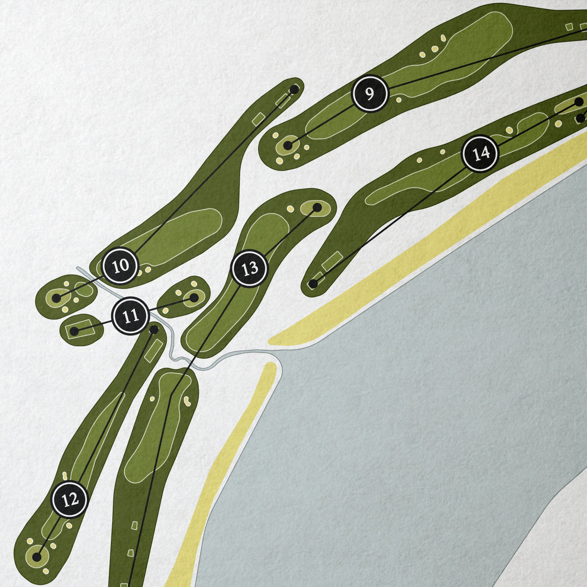 Cruden Bay Golf Club - Championship Course | Golf Course Map | Close Up
