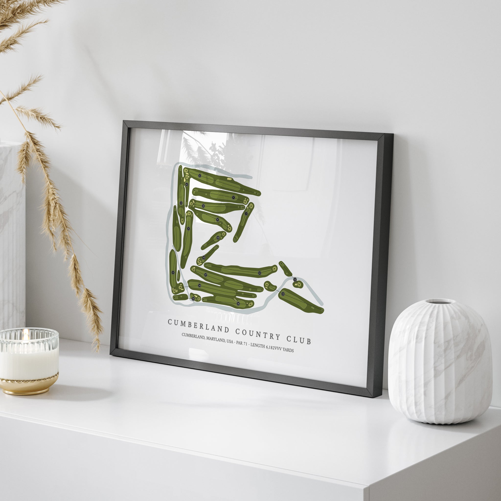 Cumberland Country Club | Golf Course Map | On Table 