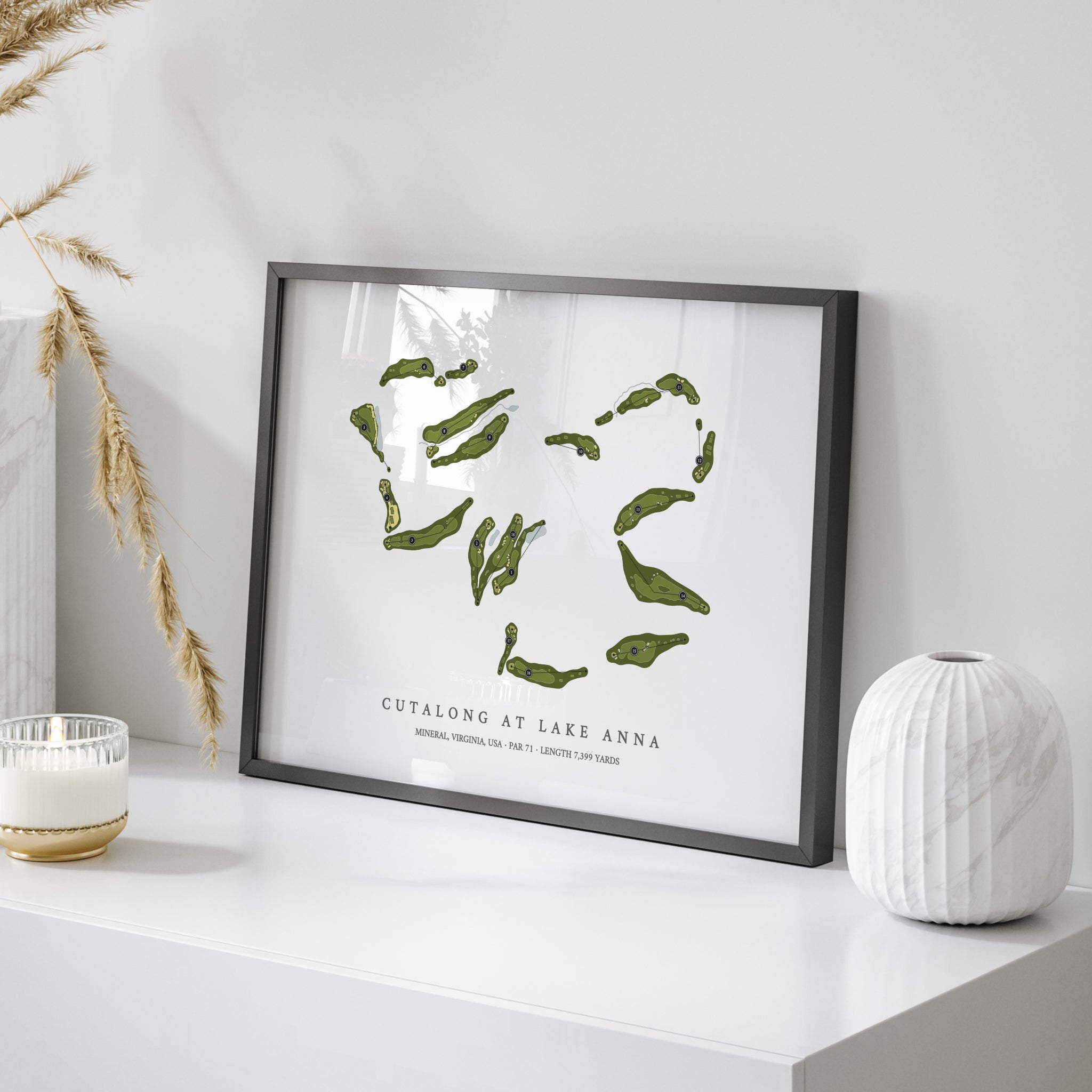 Cutalong at Lake Anna | Golf Course Map | On Table 
