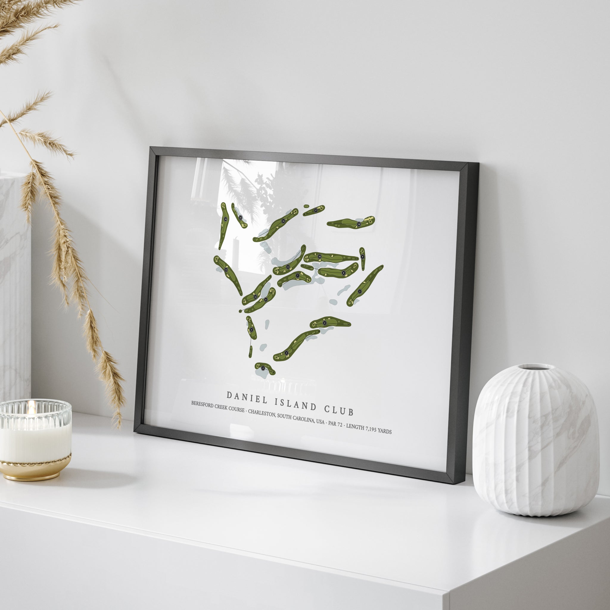 Daniel Island Club - Beresford Creek Course | Golf Course Map | On Table 