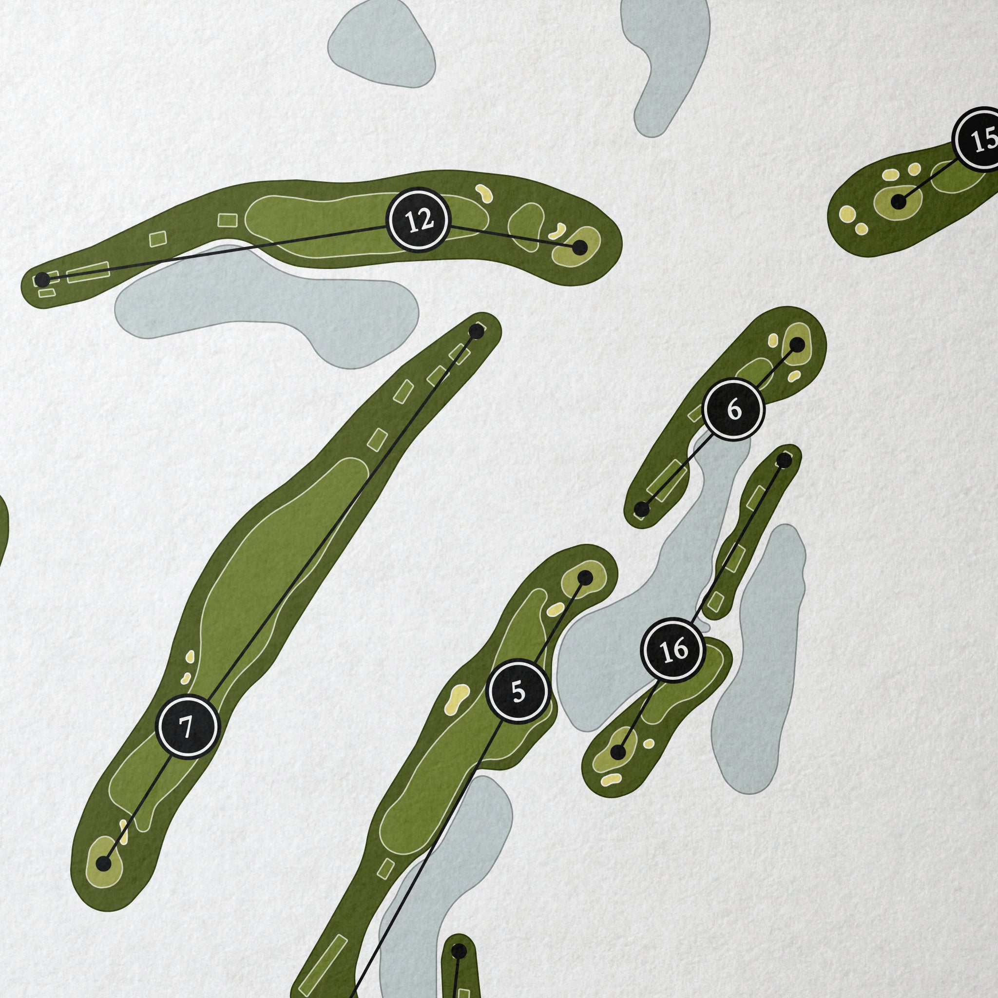 Dataw Island Golf Course - Morgan River | Golf Course Map | Close Up 