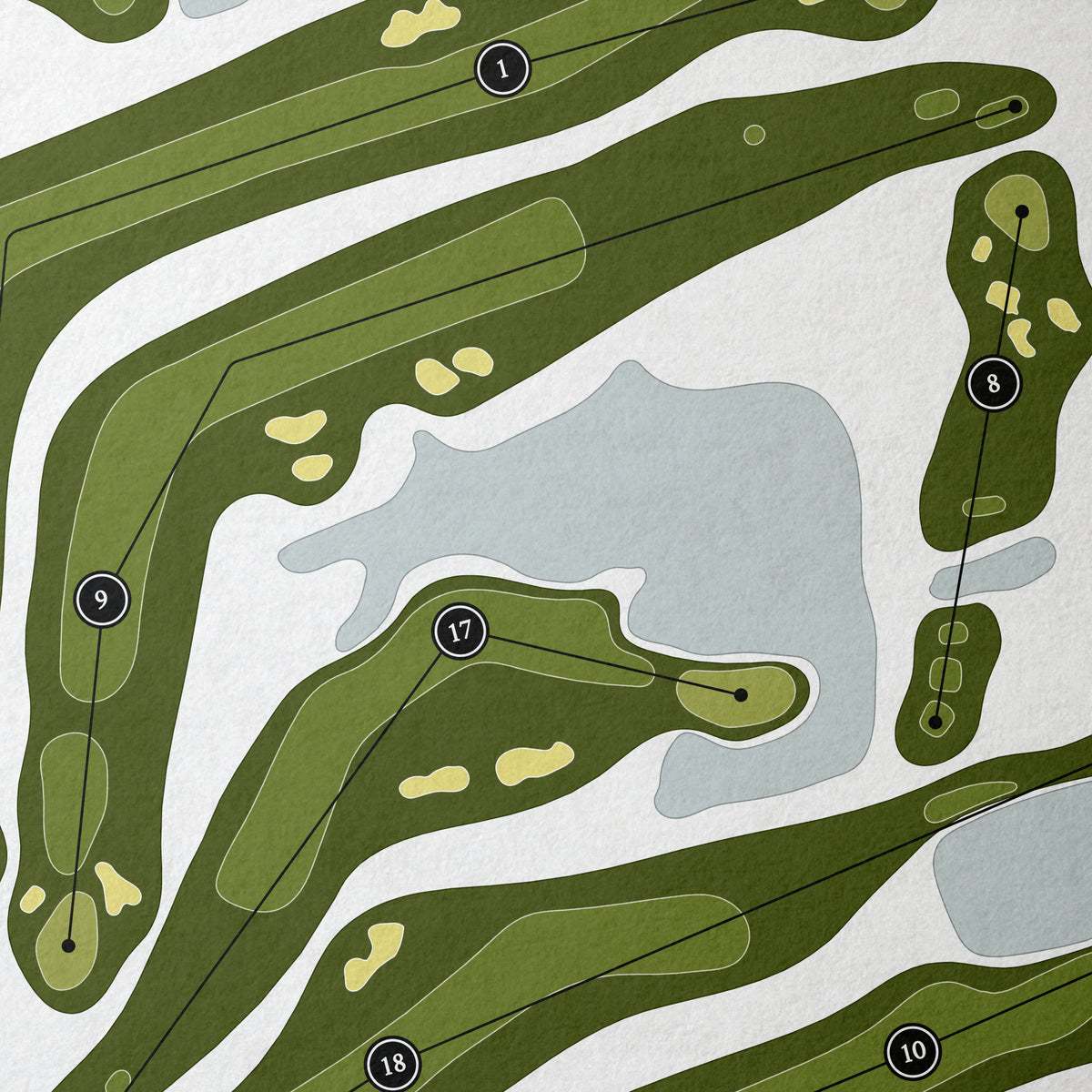 Deer Creek Golf Club | Golf Course Map | Close Up 