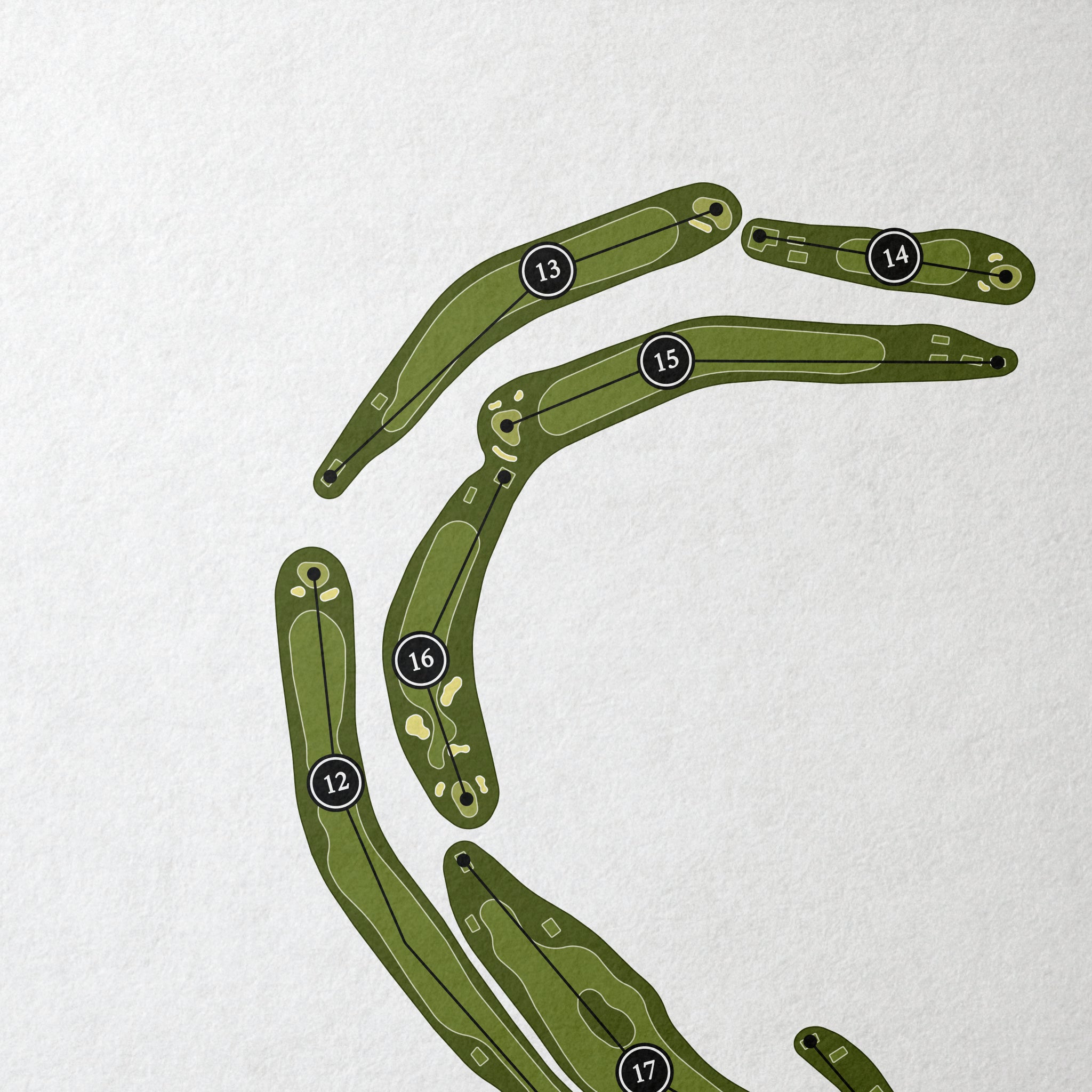 Desert Aire Golf Course | Golf Course Map | Close Up 