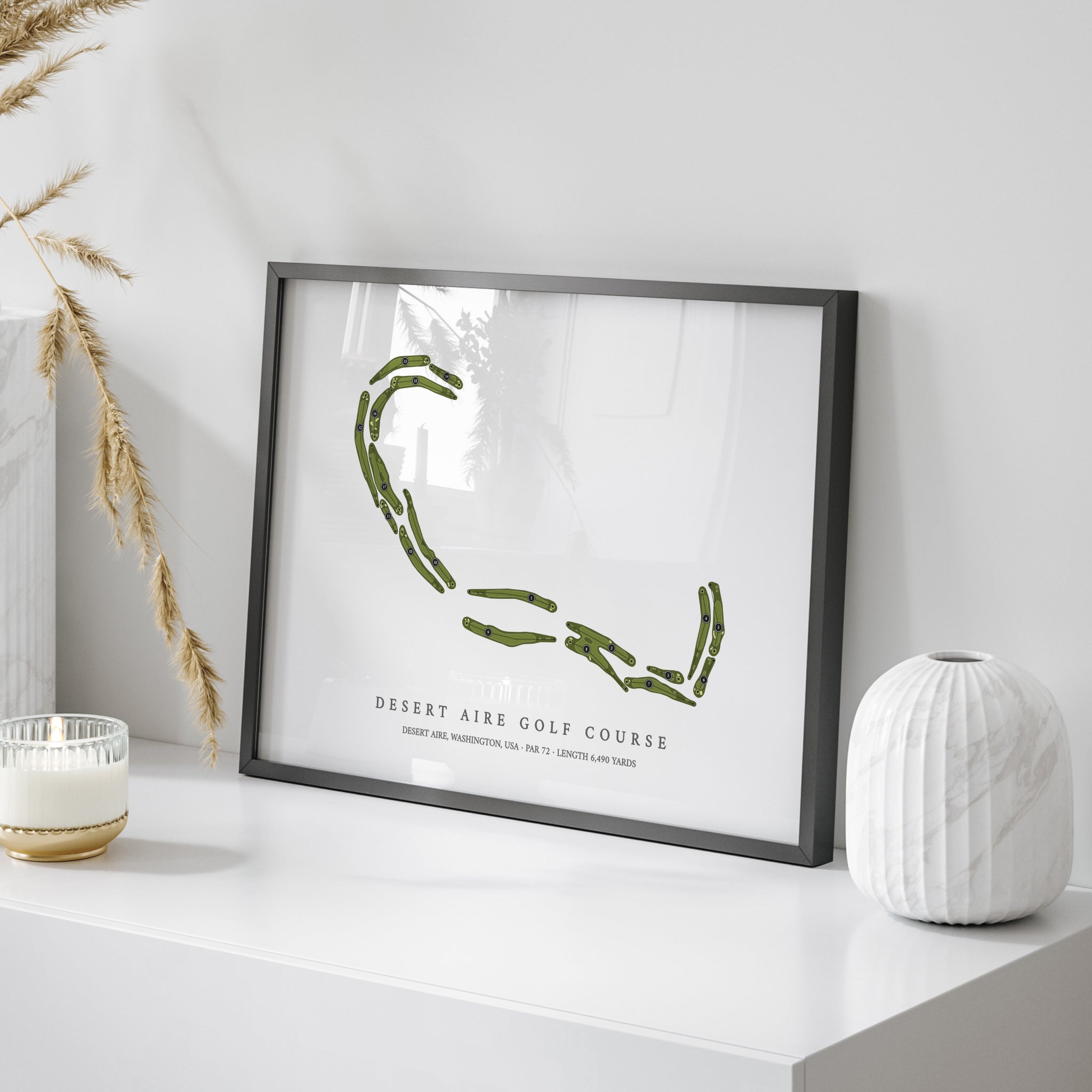 Desert Aire Golf Course | Golf Course Map | On Table 