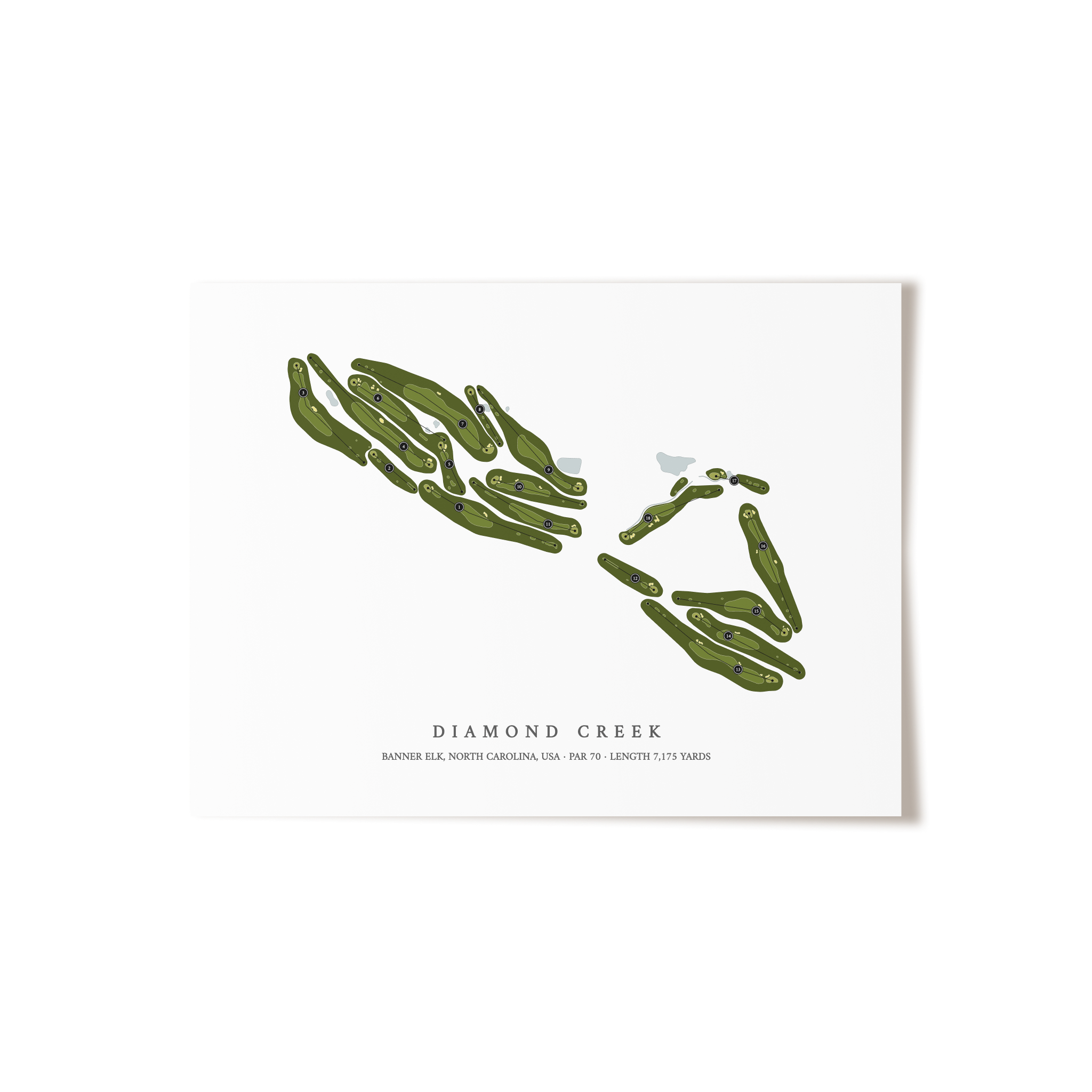 Diamond Creek | Golf Course Print | Unframed