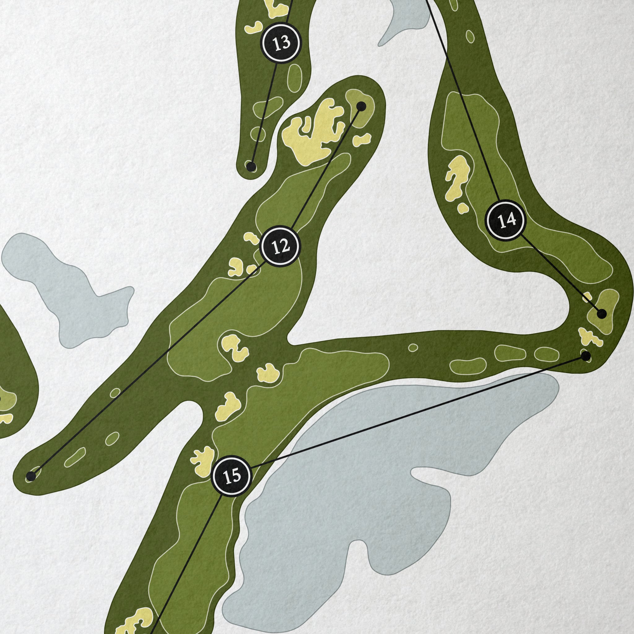 Double Eagle Club | Golf Course Map | Close Up 