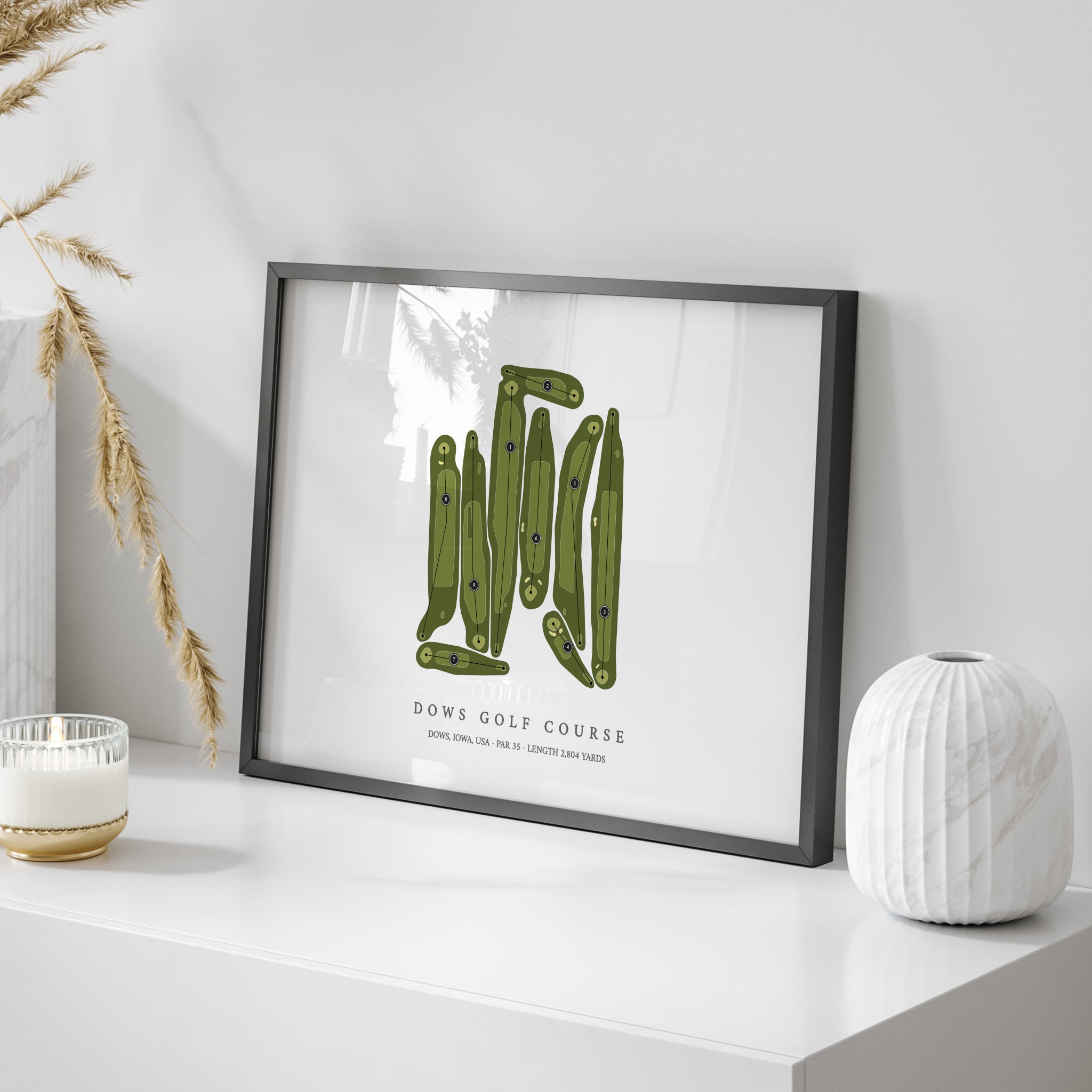 Dows Golf Course | Golf Course Map | On+Table 