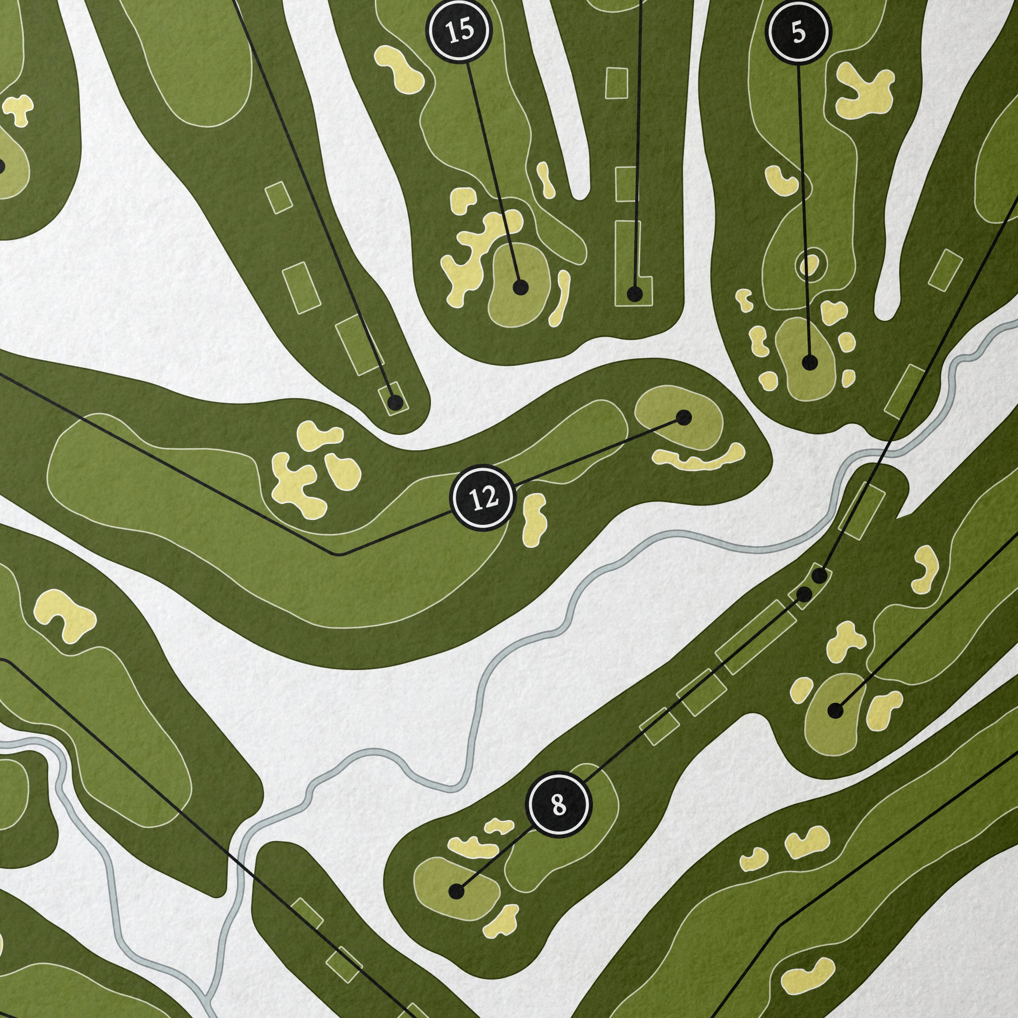 DuPont Country Club - Championship Course | Golf Course Map | Close Up 