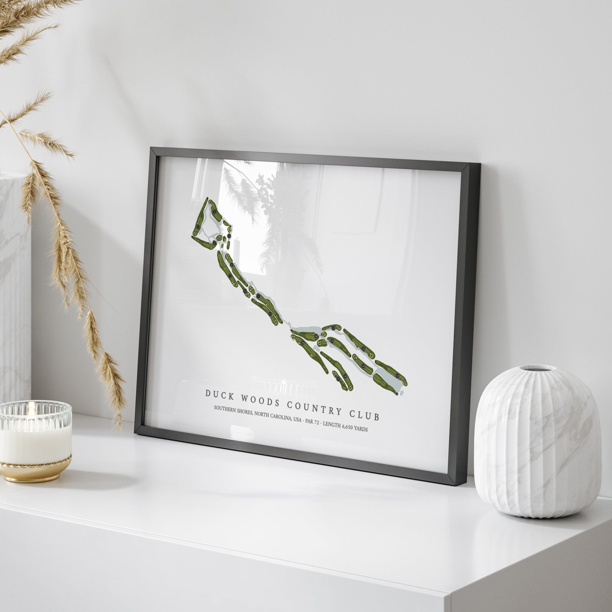 Duck Woods Country Club | Golf Course Map | On Table 