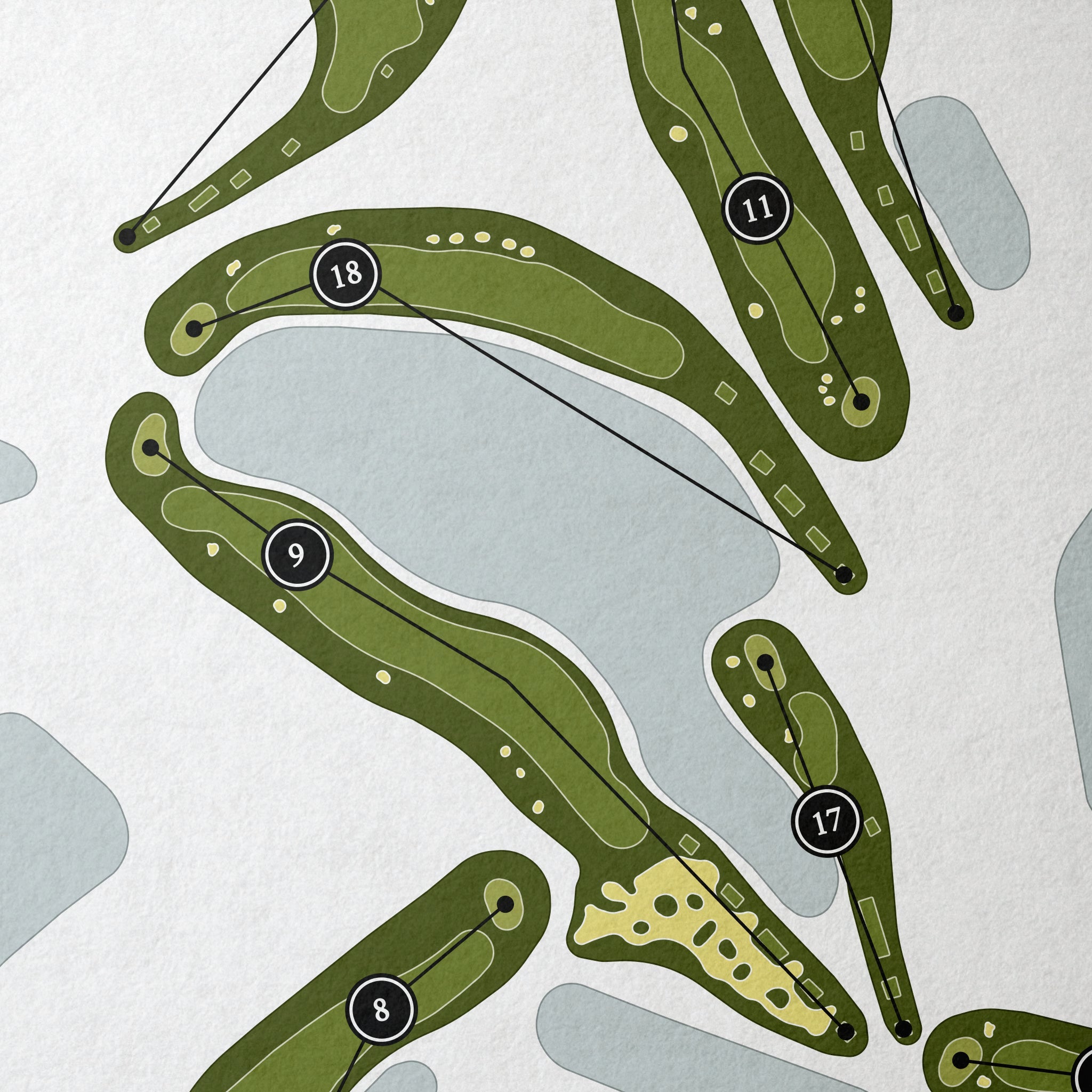 Duran Golf Club | Golf Course Map | Close Up 