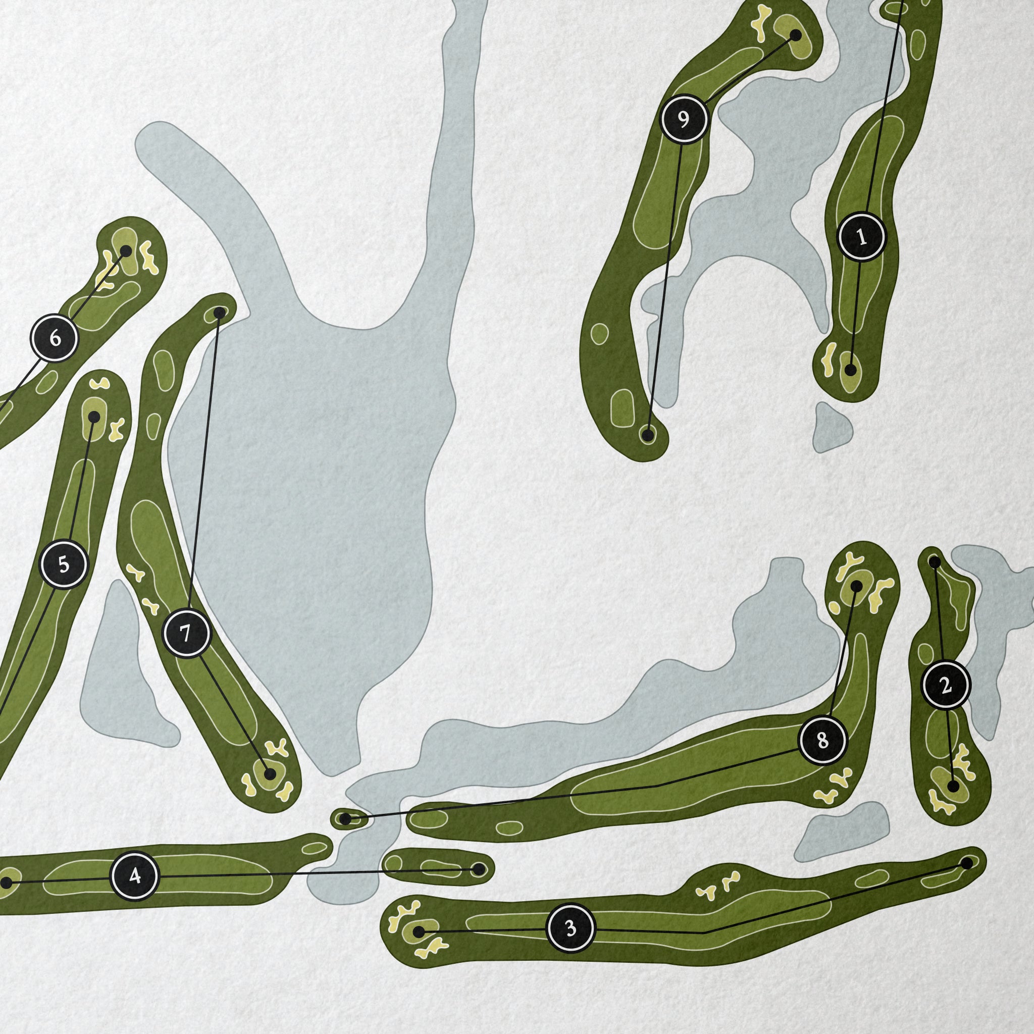 Eagle Bend Golf Club | Golf Course Map | Close Up 