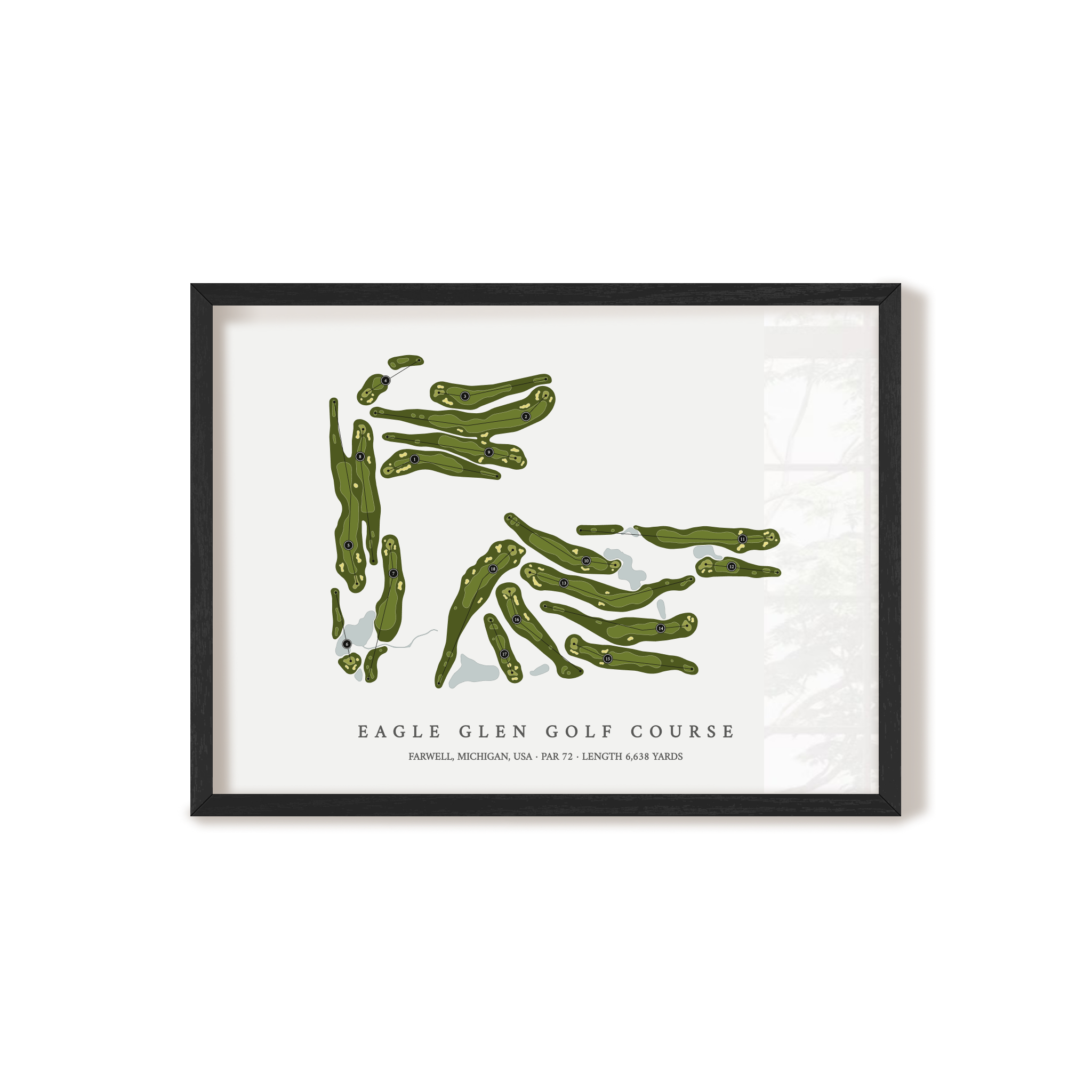 Eagle Glen Golf Course | Golf Course Map | Black+Frame 