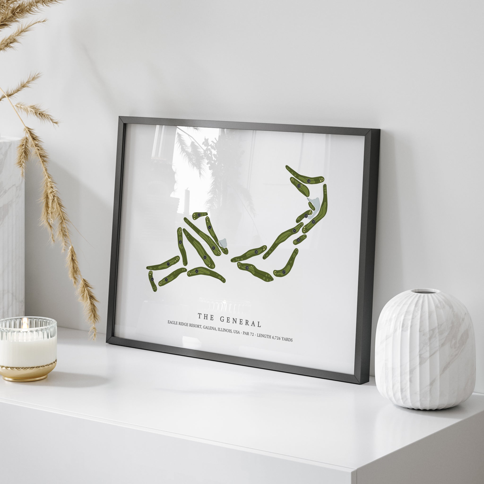 Eagle Ridge Resort - The General | Golf Course Map | On Table 