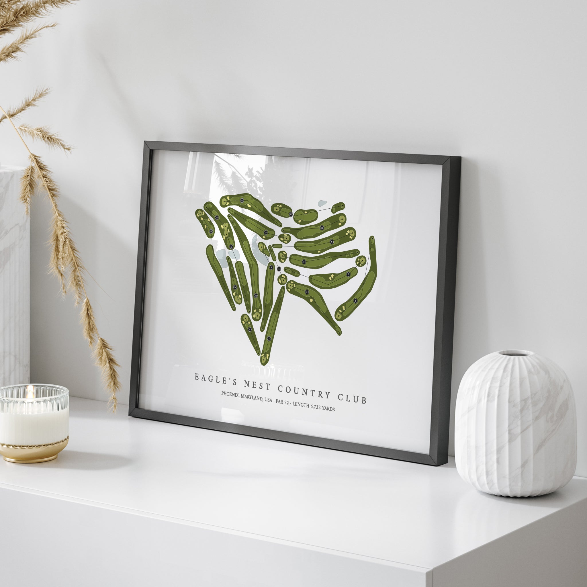 Eagle's Nest Country Club | Golf Course Map | On Table 