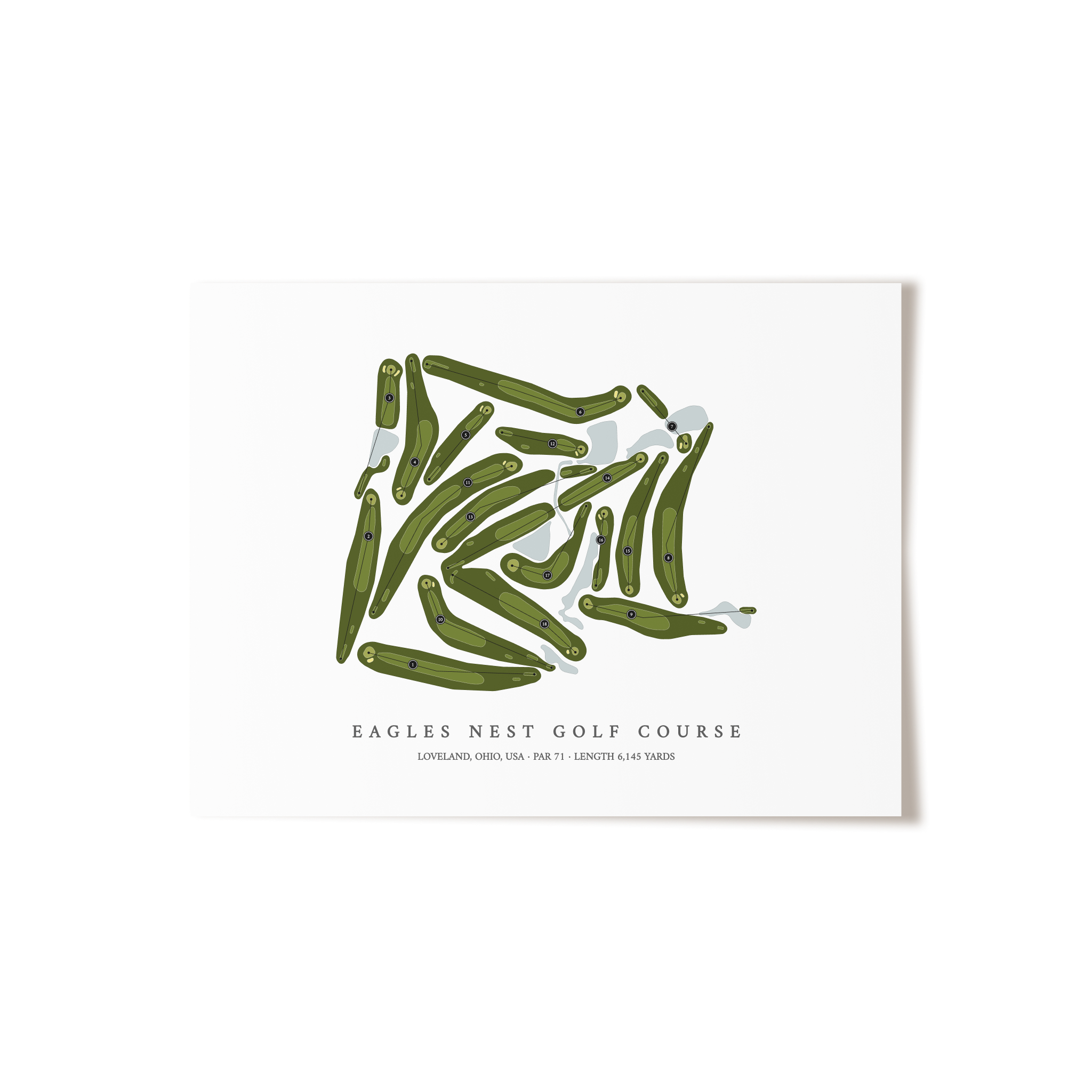Eagles Nest Golf Course | Golf Course Print | Unframed