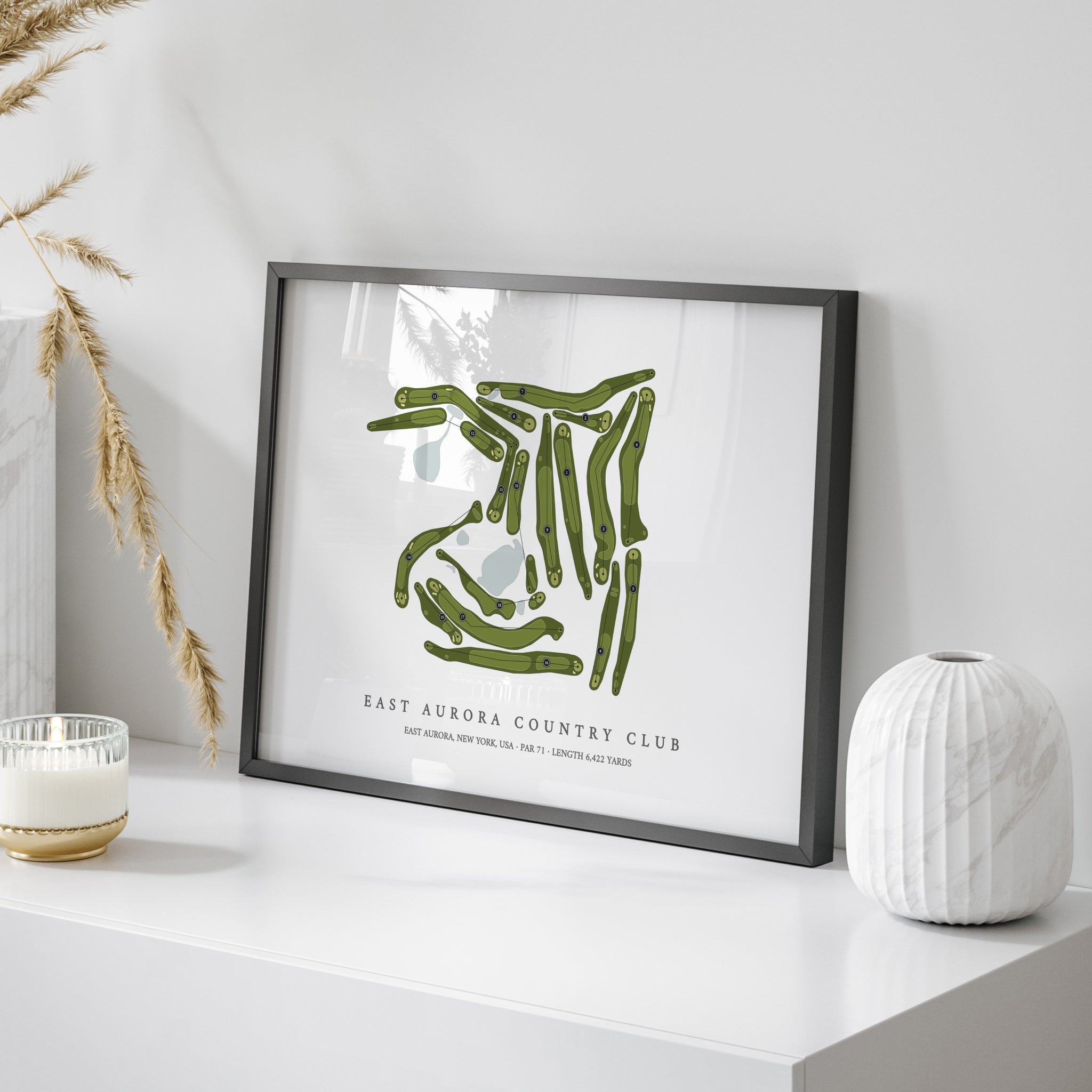 East Aurora Country Club | Golf Course Map | On Table 