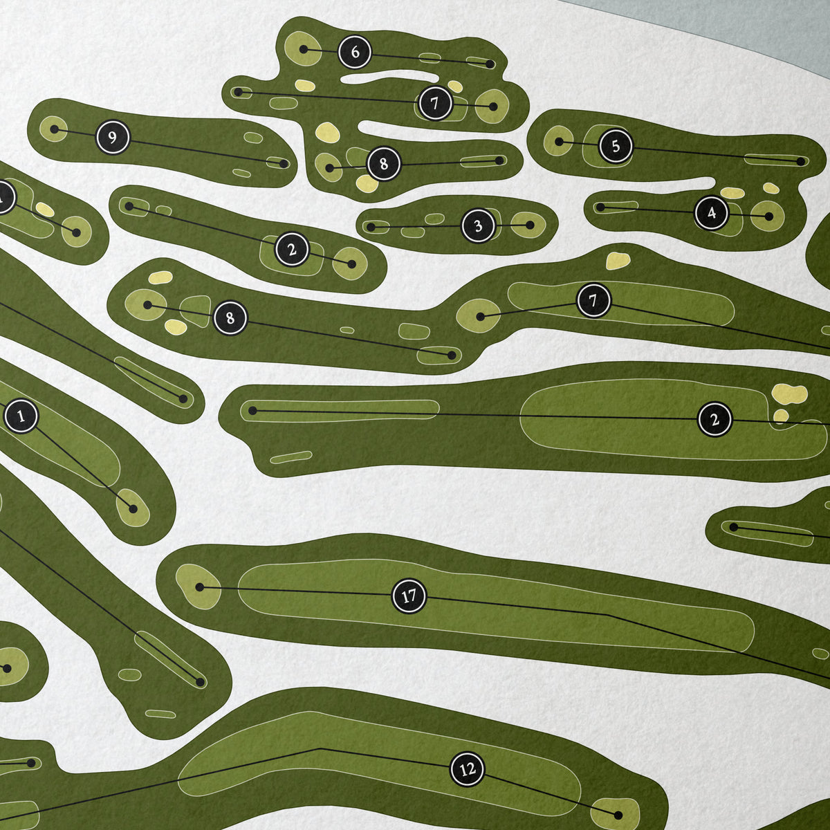 East Potomac Golf Links | Golf Course Map | Close Up 