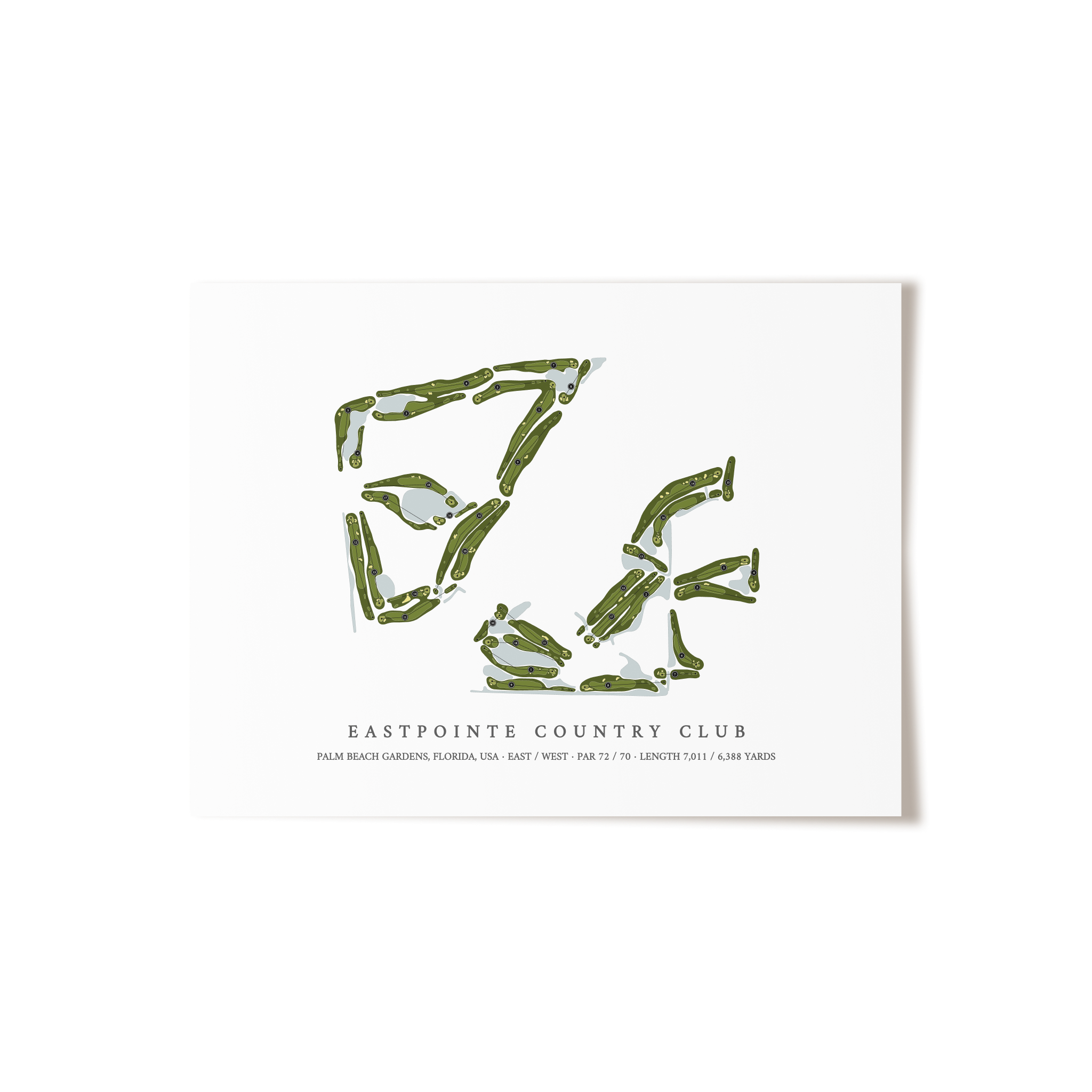 Eastpointe Country Club | Golf Course Print | Unframed