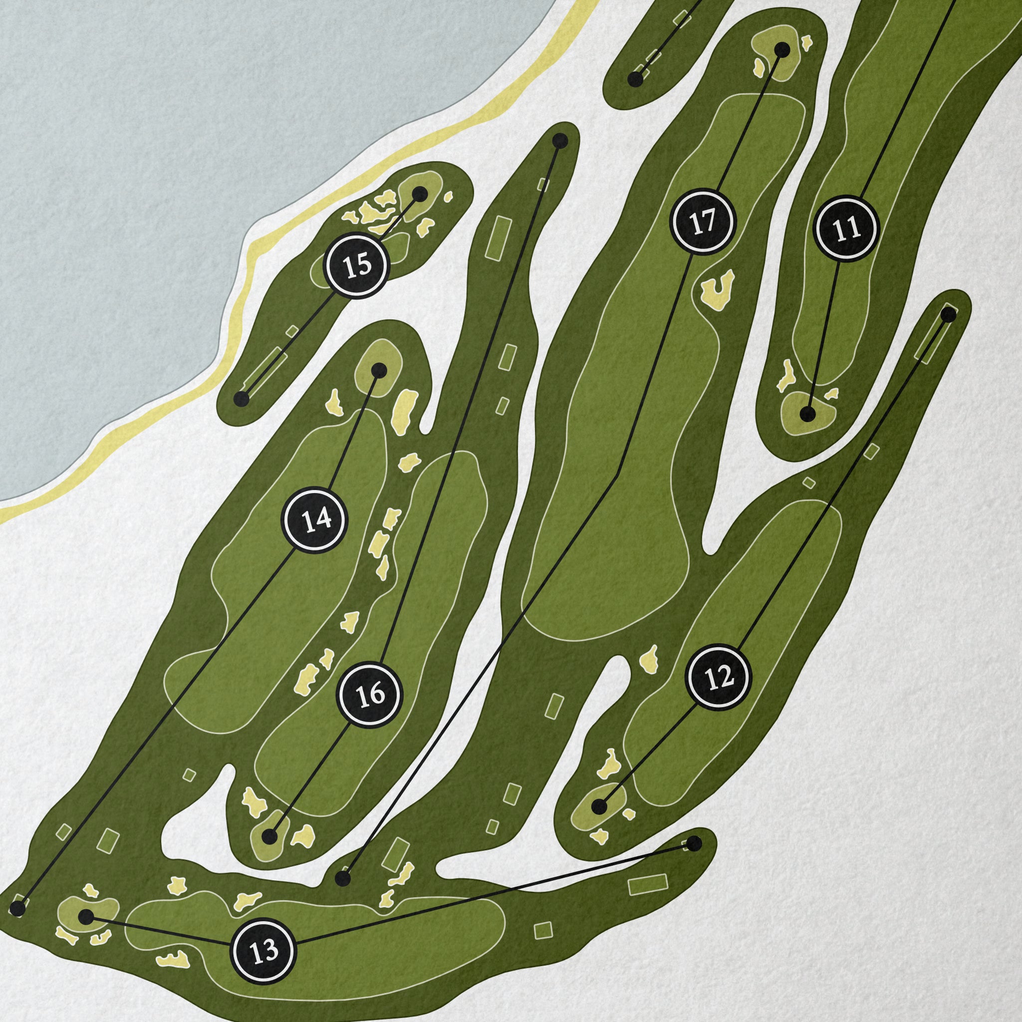 Eastward Ho! | Golf Course Print | Close Up