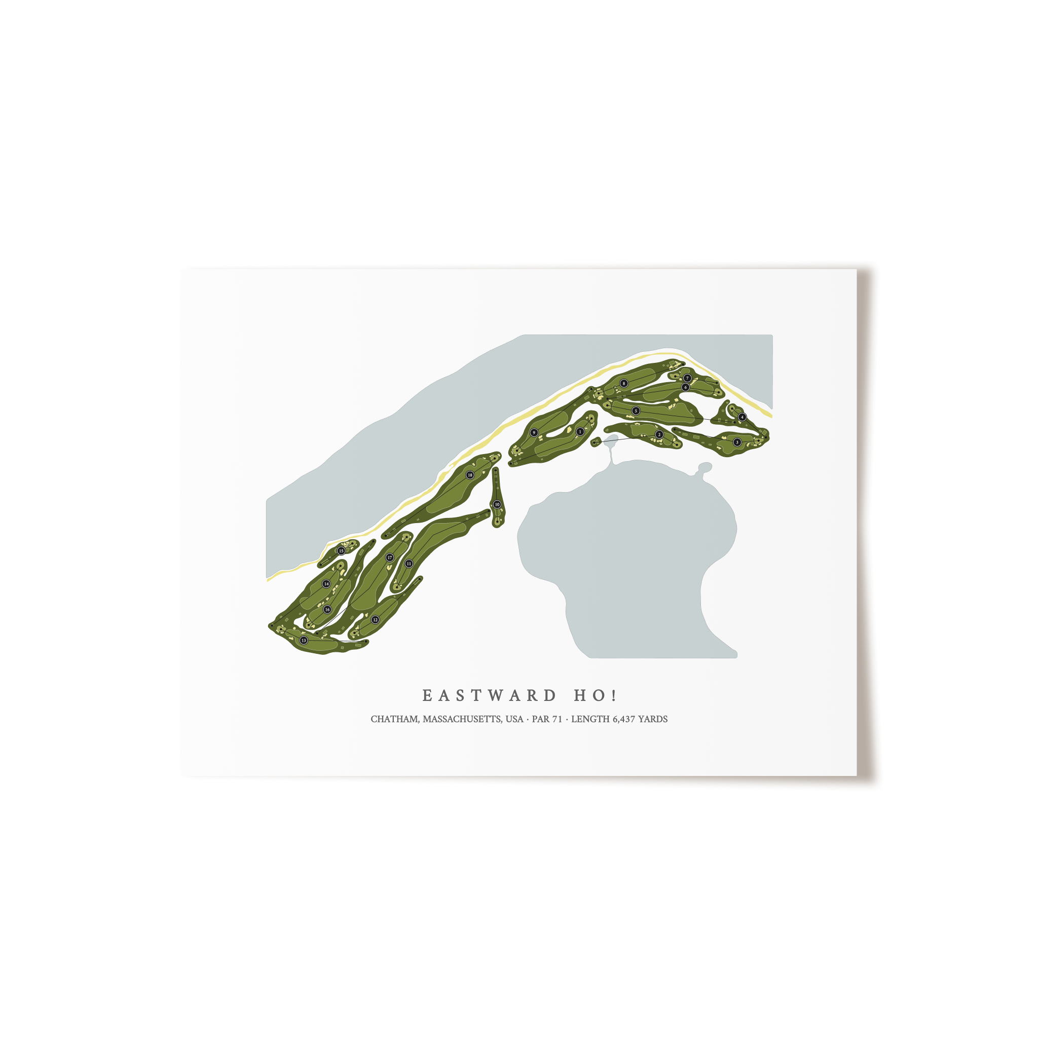 Eastward Ho! | Golf Course Print | Unframed