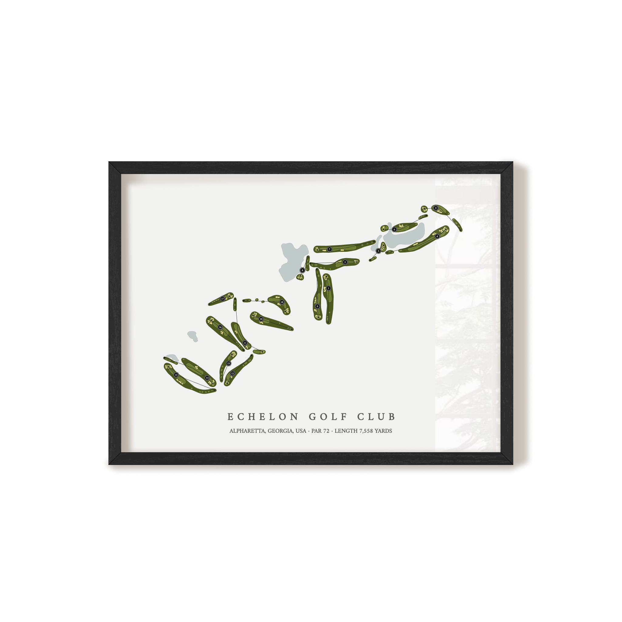 Echelon Golf Club | Golf Course Map | Black+Frame 