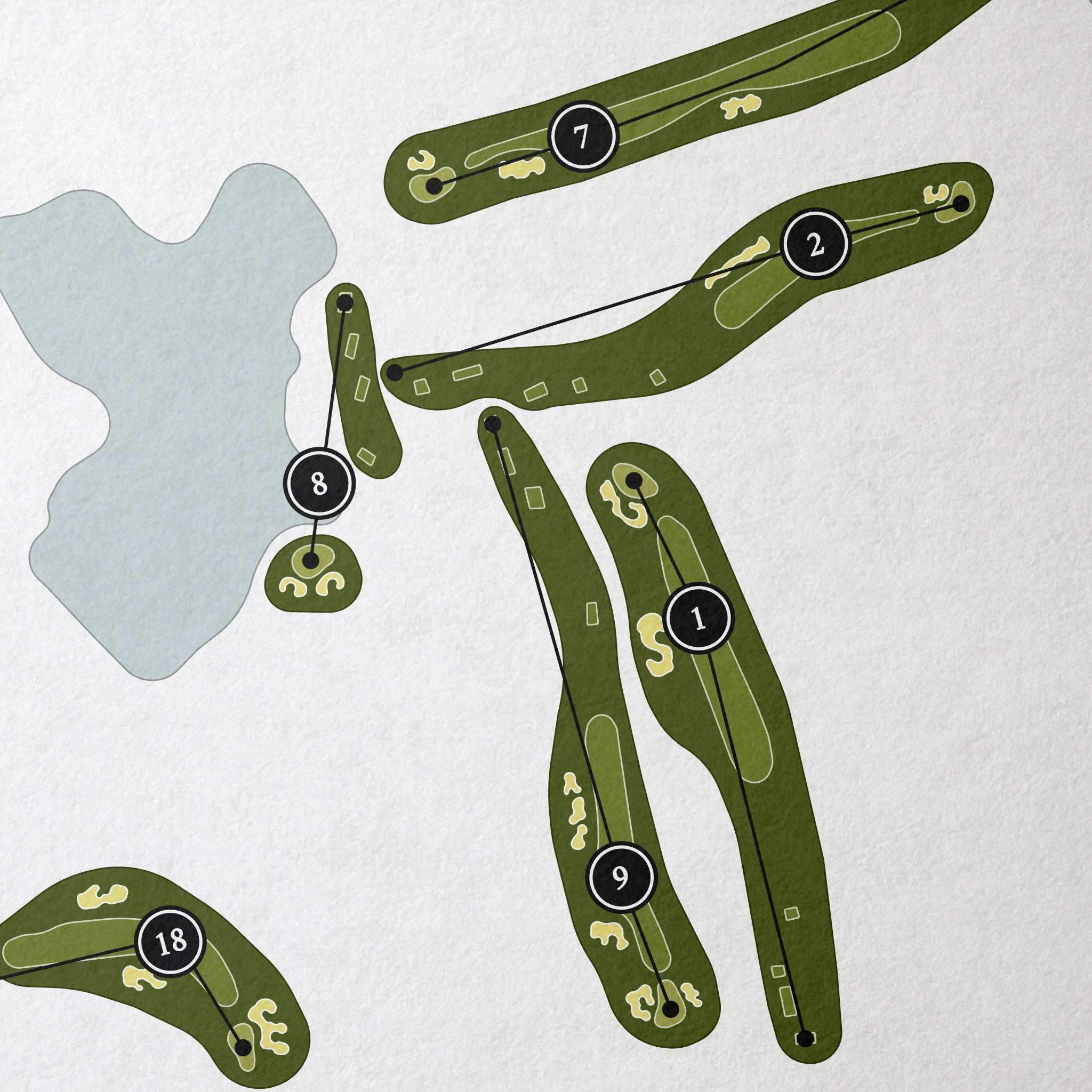 Echelon Golf Club | Golf Course Map | Close+Up 