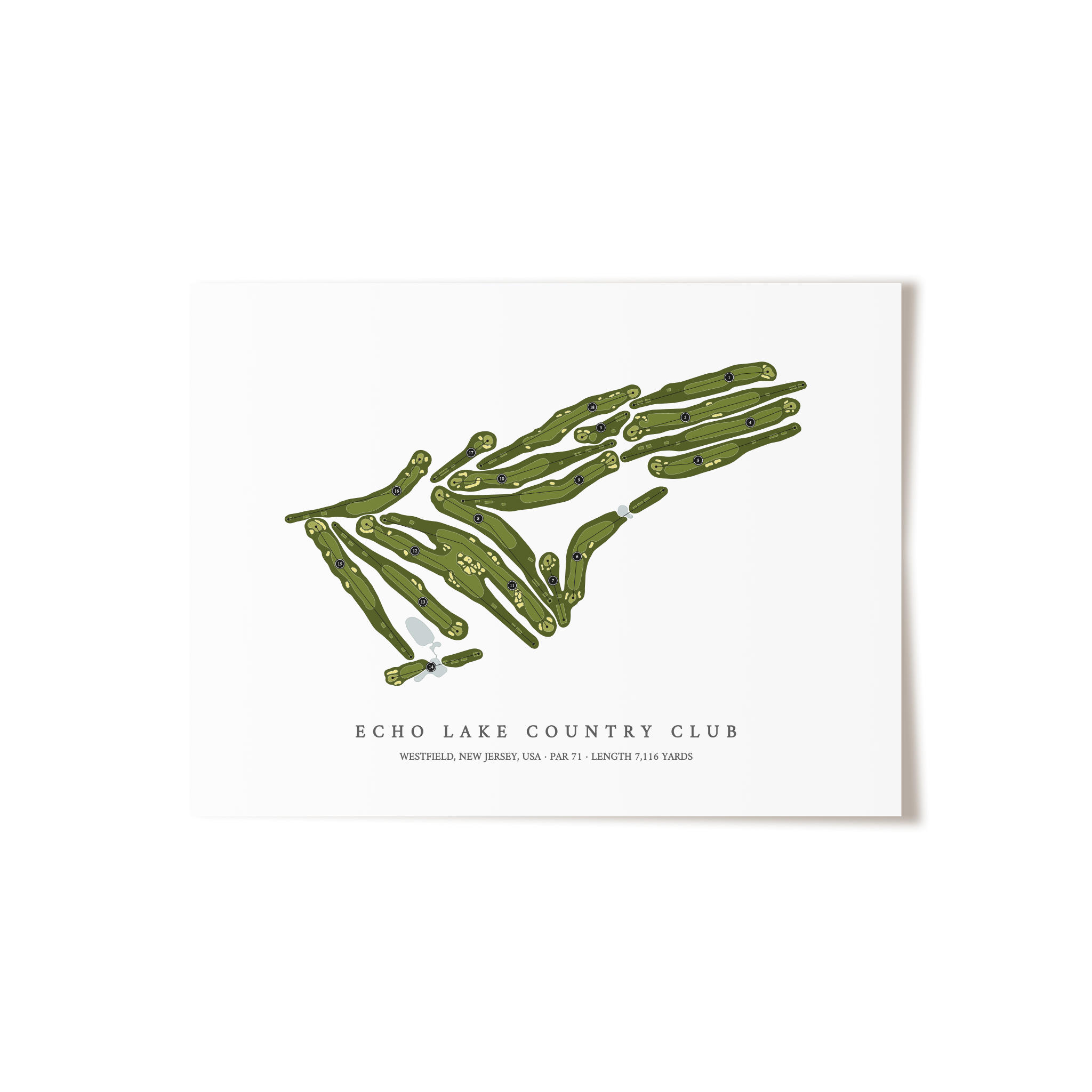 Echo Lake Country Club | Golf Course Print | Unframed