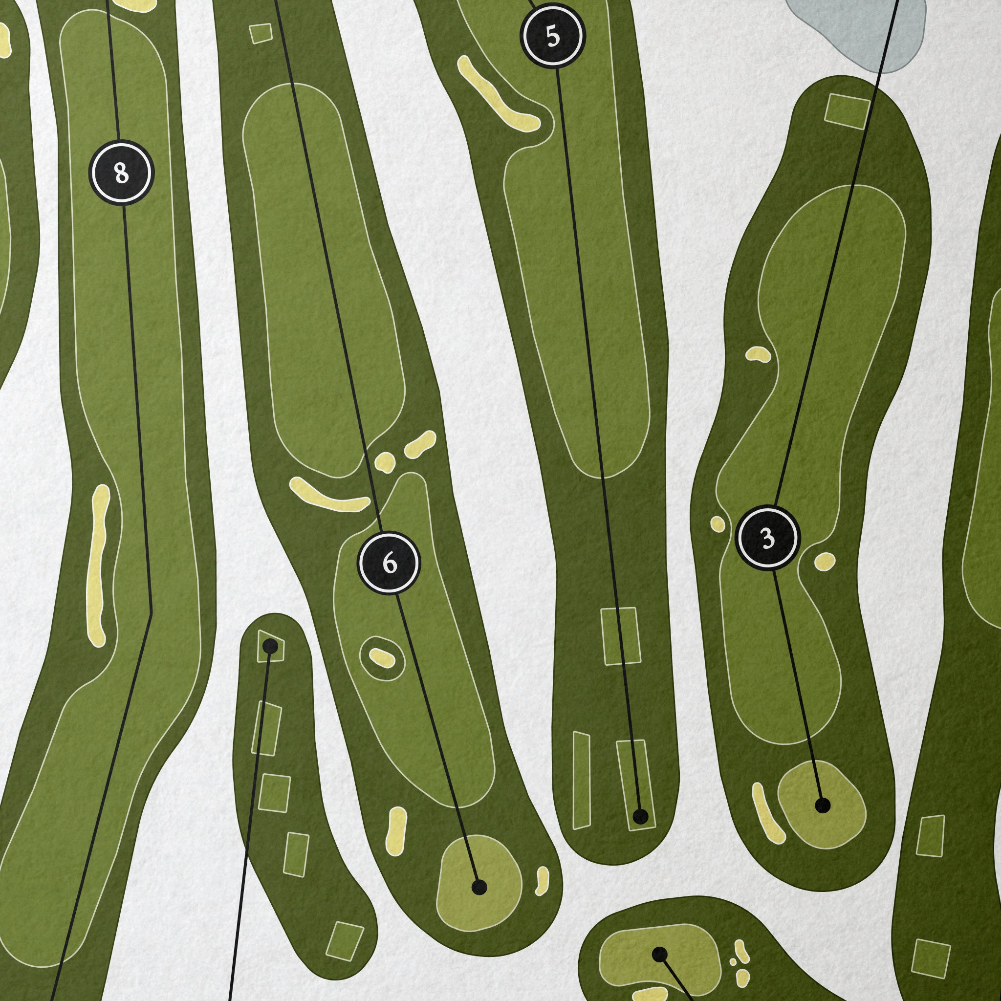 Edina Country Club | Golf Course Map | Close Up 