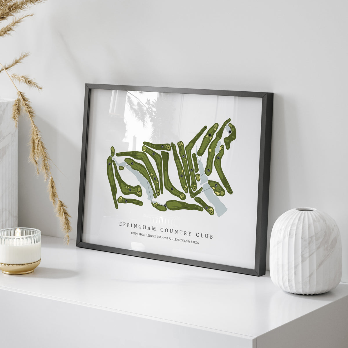 Effingham Country Club | Golf Course Map | On Table 