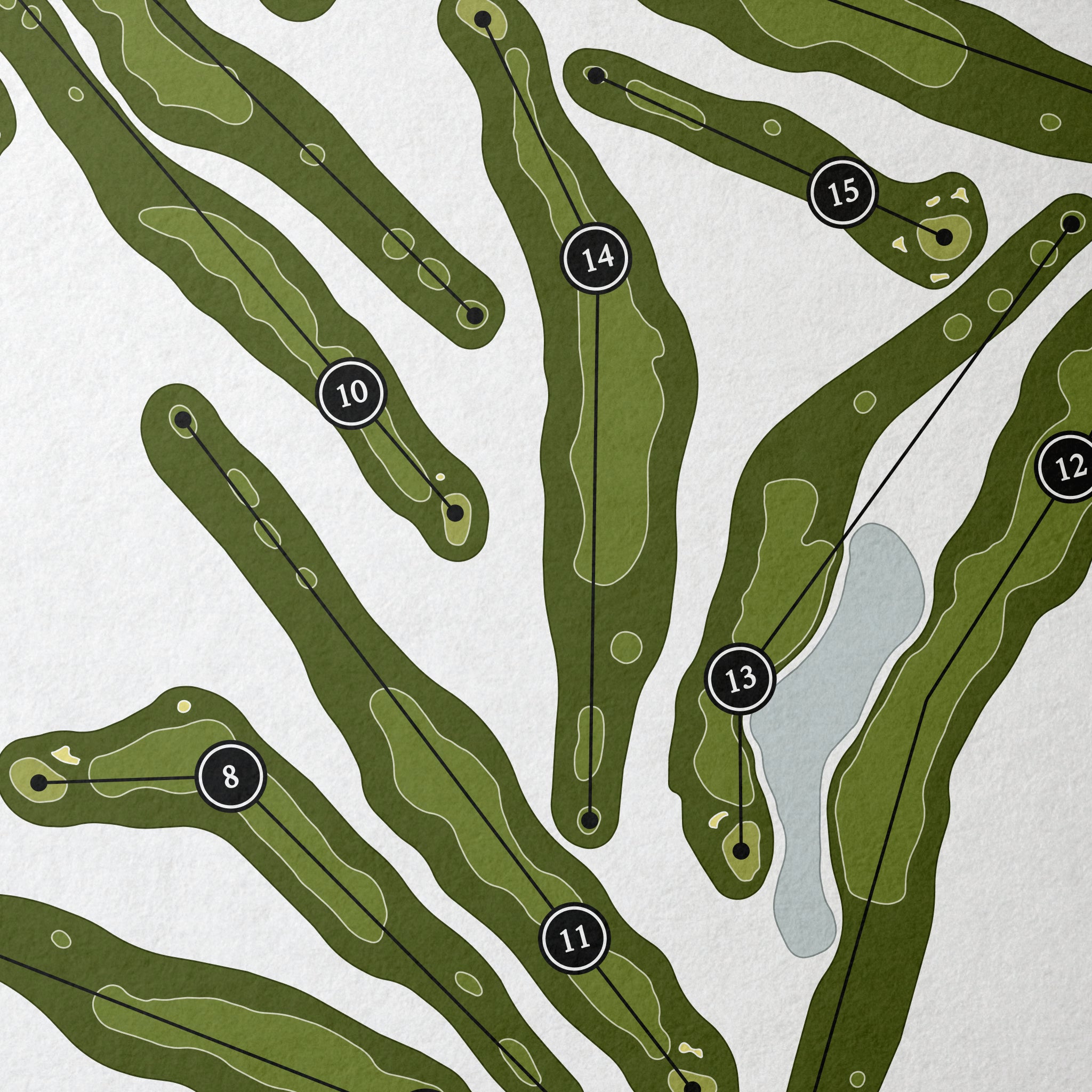 Egypt Valley Country Club - Ridge Course | Golf Course Print | Close Up