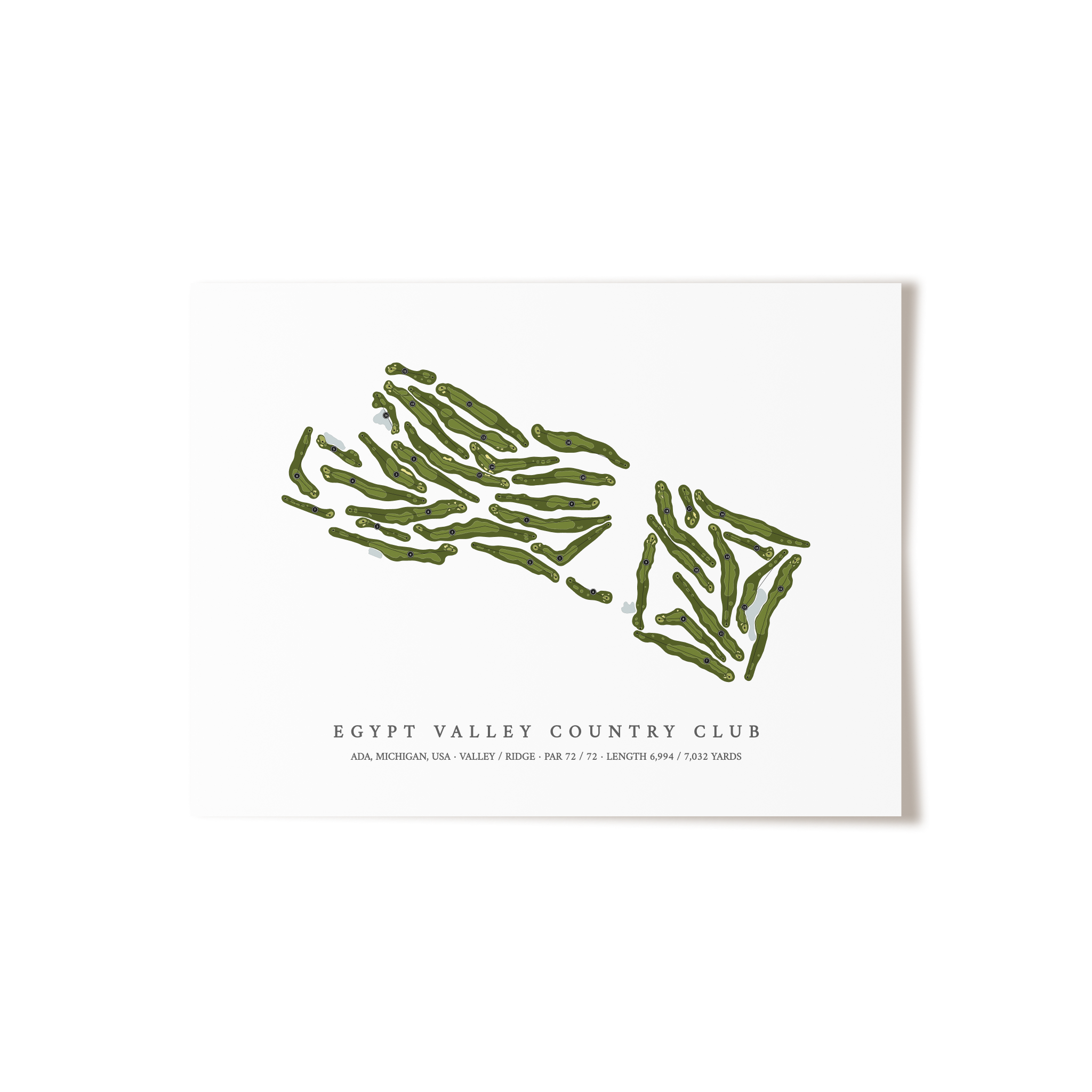 Egypt Valley Country Club | Golf Course Print | Unframed 
