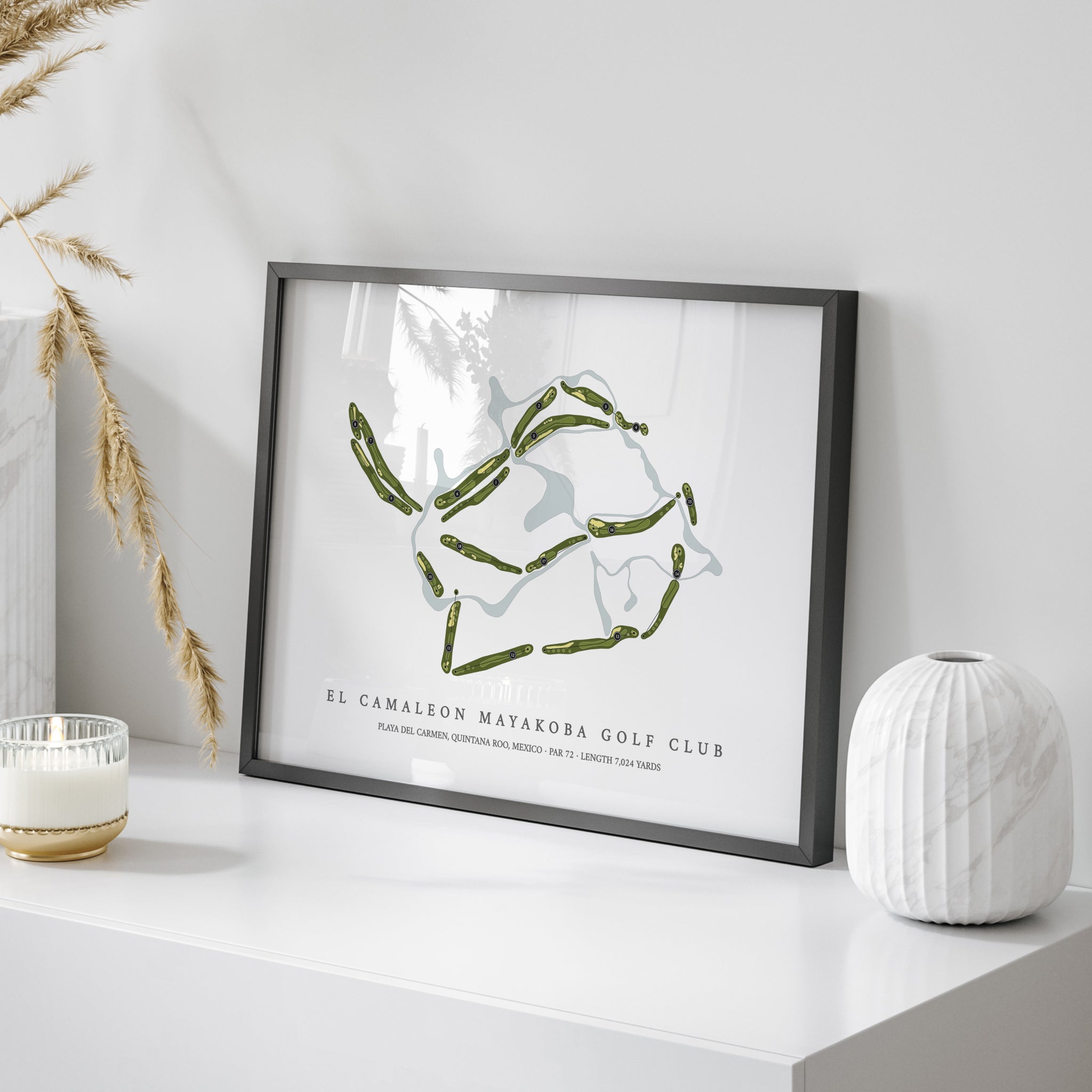 El Camaleon Mayakoba Golf Club | Golf Course Map | On+Table 