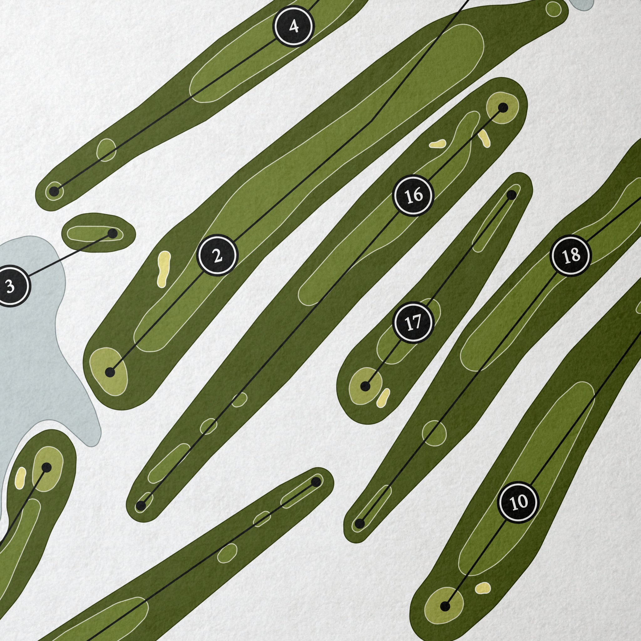 Elks 797 Golf Club | Golf Course Map | Close Up 