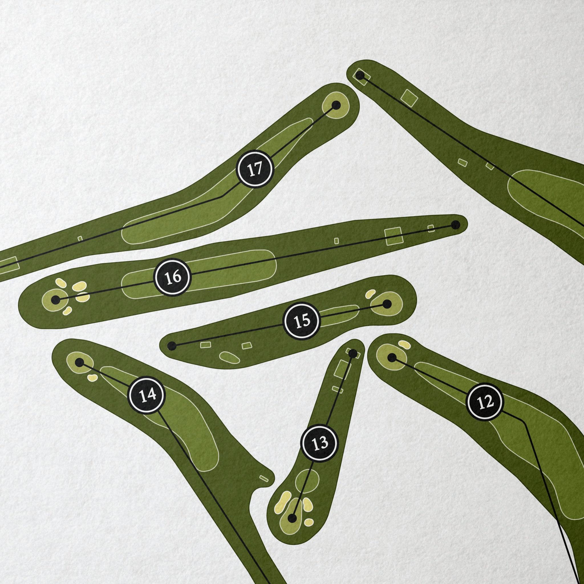 Elmhurst Country Club | Golf Course Map | Close+Up 