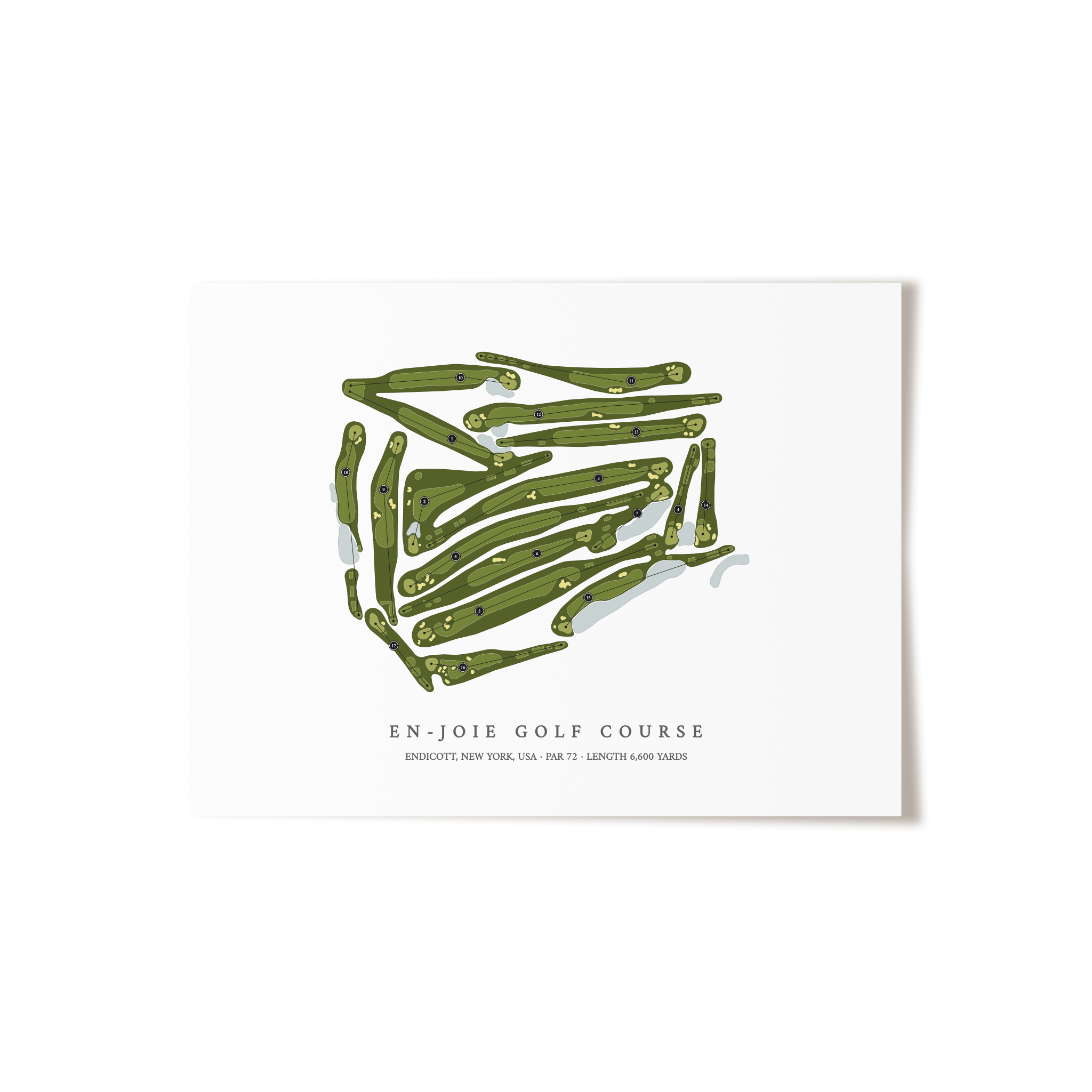 En-Joie Golf Course  | Golf Course Print | Unframed 