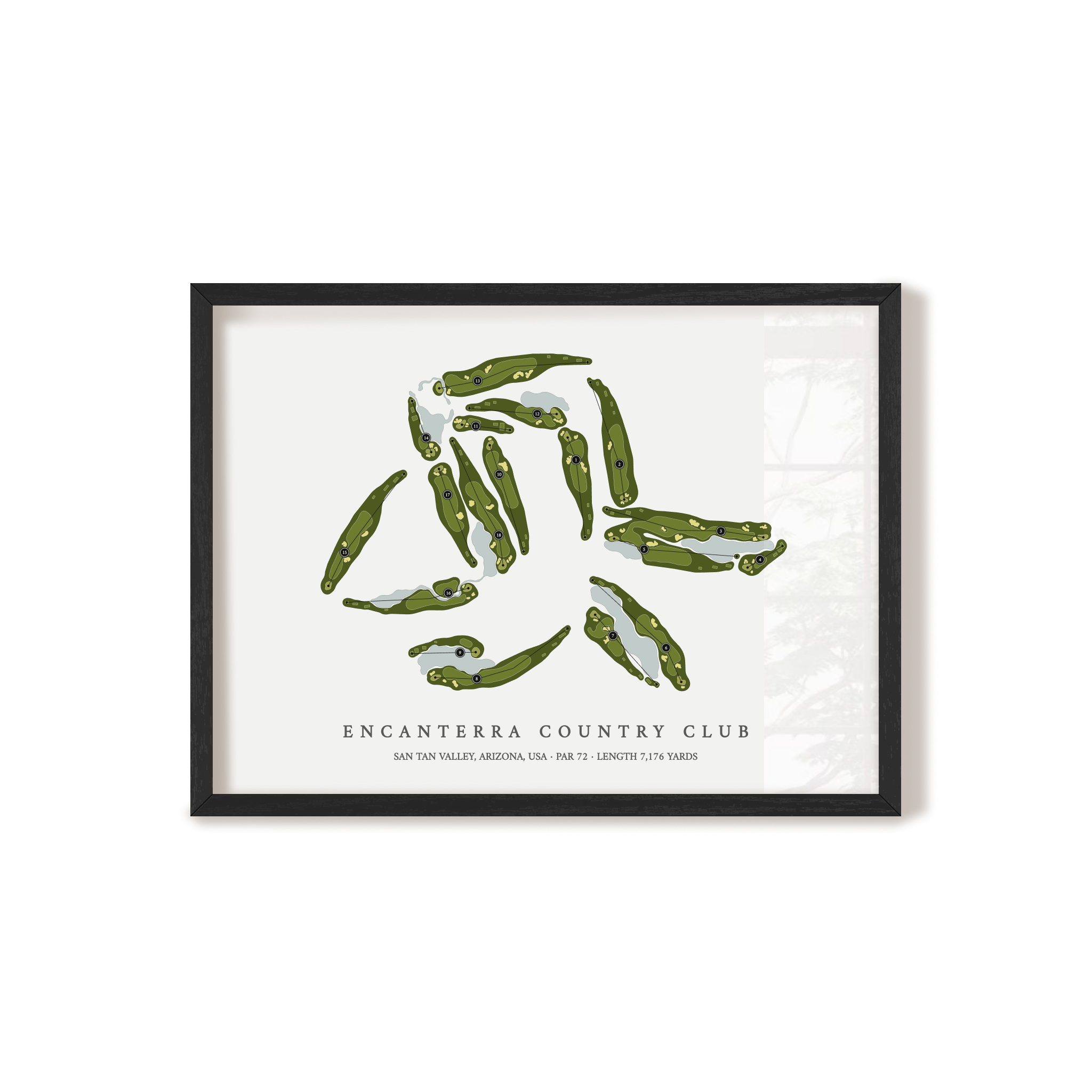 Encanterra Country Club | Golf Course Print | Black Frame