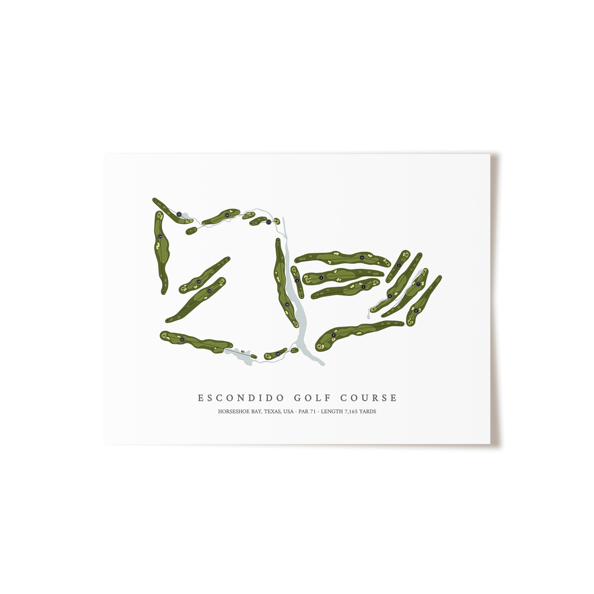 Escondido Golf Course | Golf Course Print | Unframed