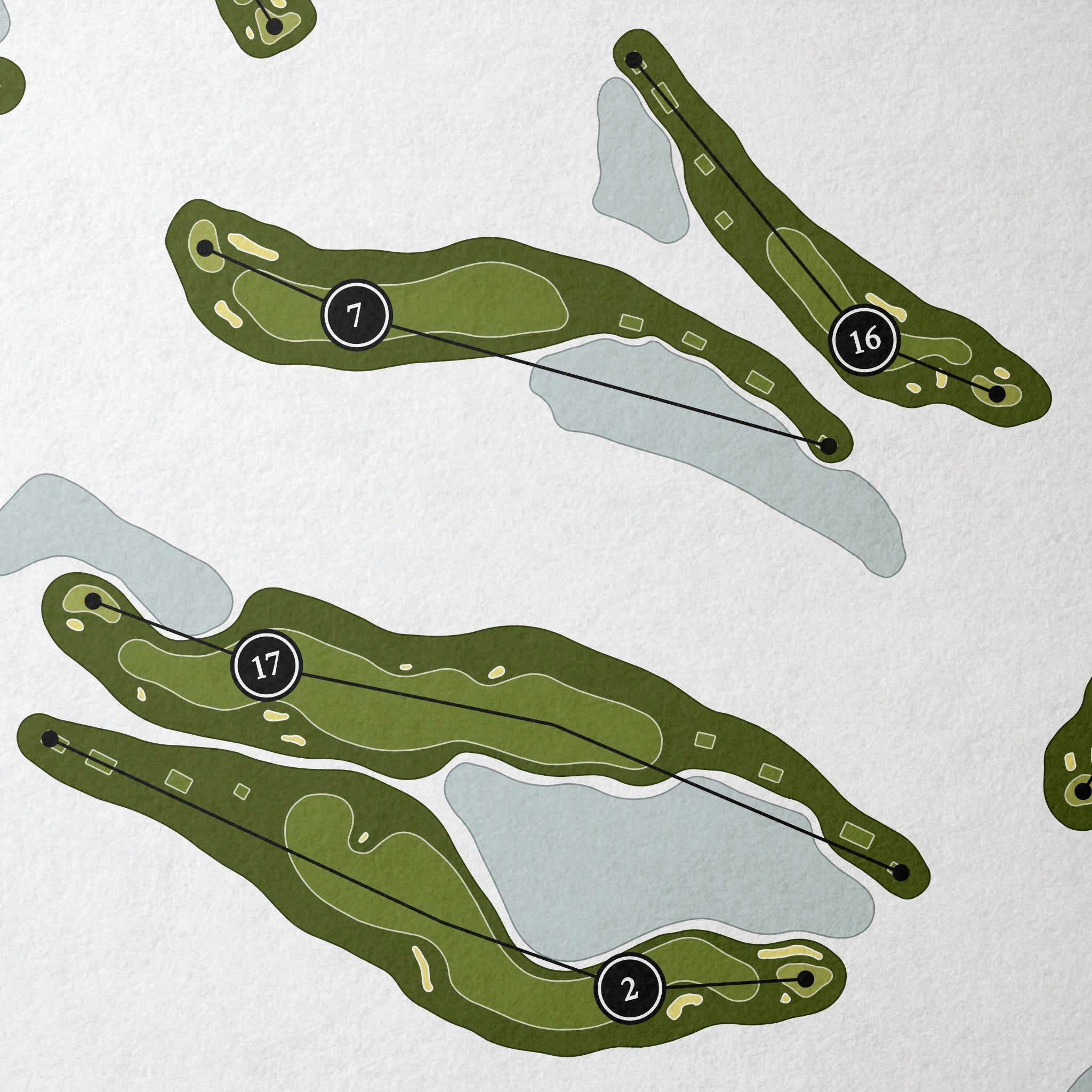 Esplanade Golf & Country Club | Golf Course Print | Close Up