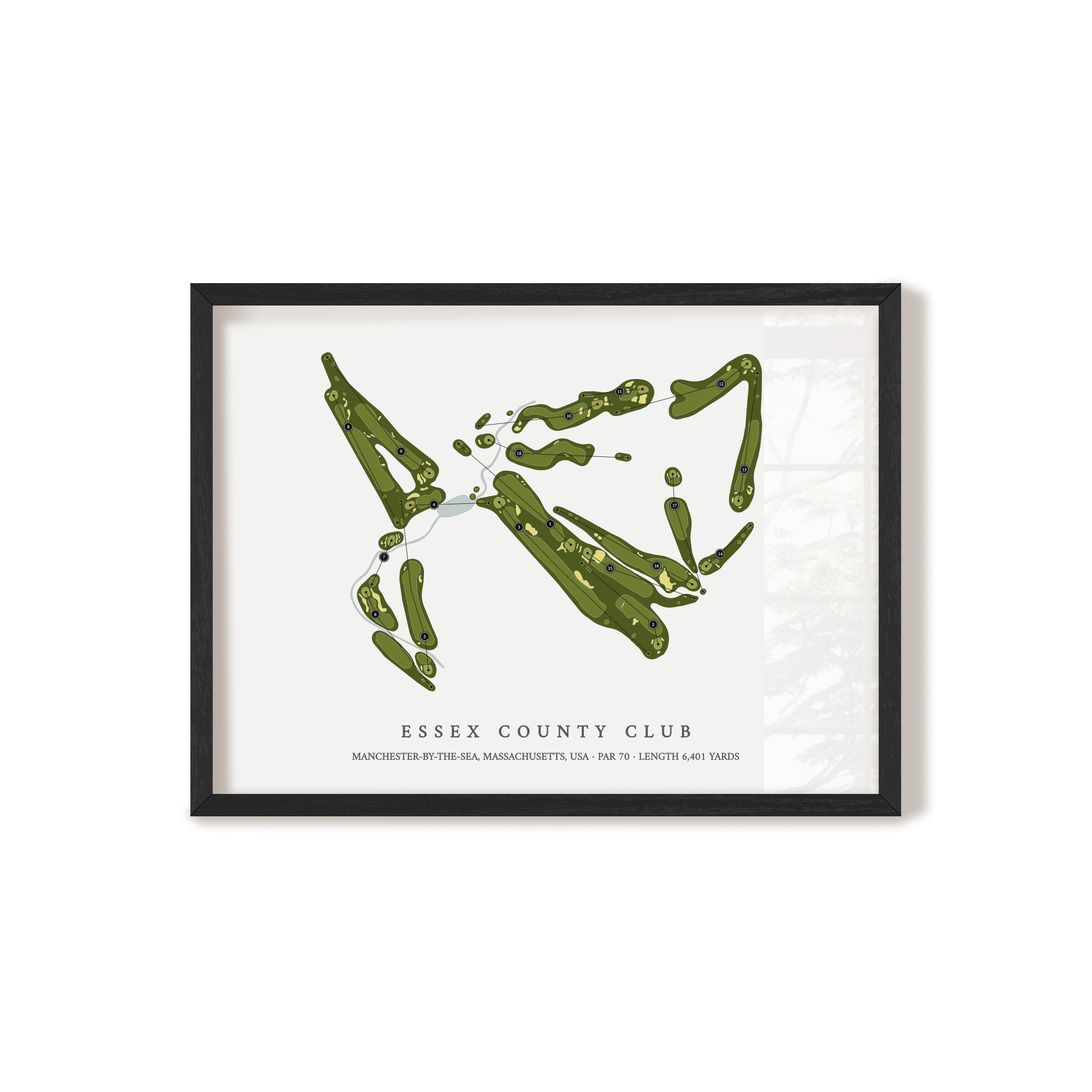 Essex County Club | Golf Course Map | Black+Frame 