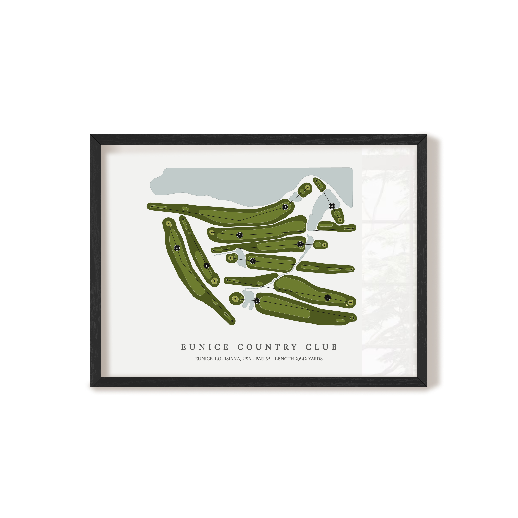 Eunice Country Club | Golf Course Map | Black+Frame 