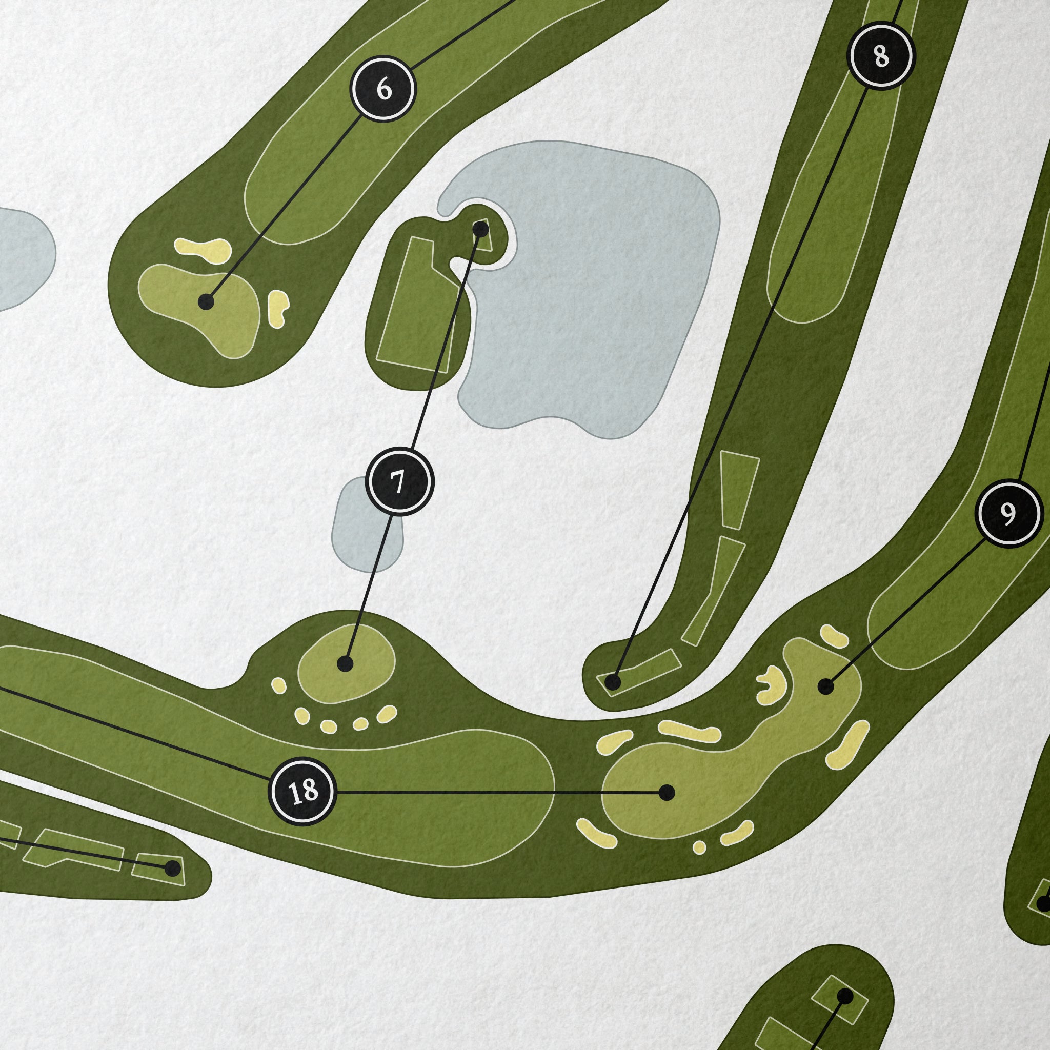 Fairview Farm Golf Course | Golf Course Map | Close Up 