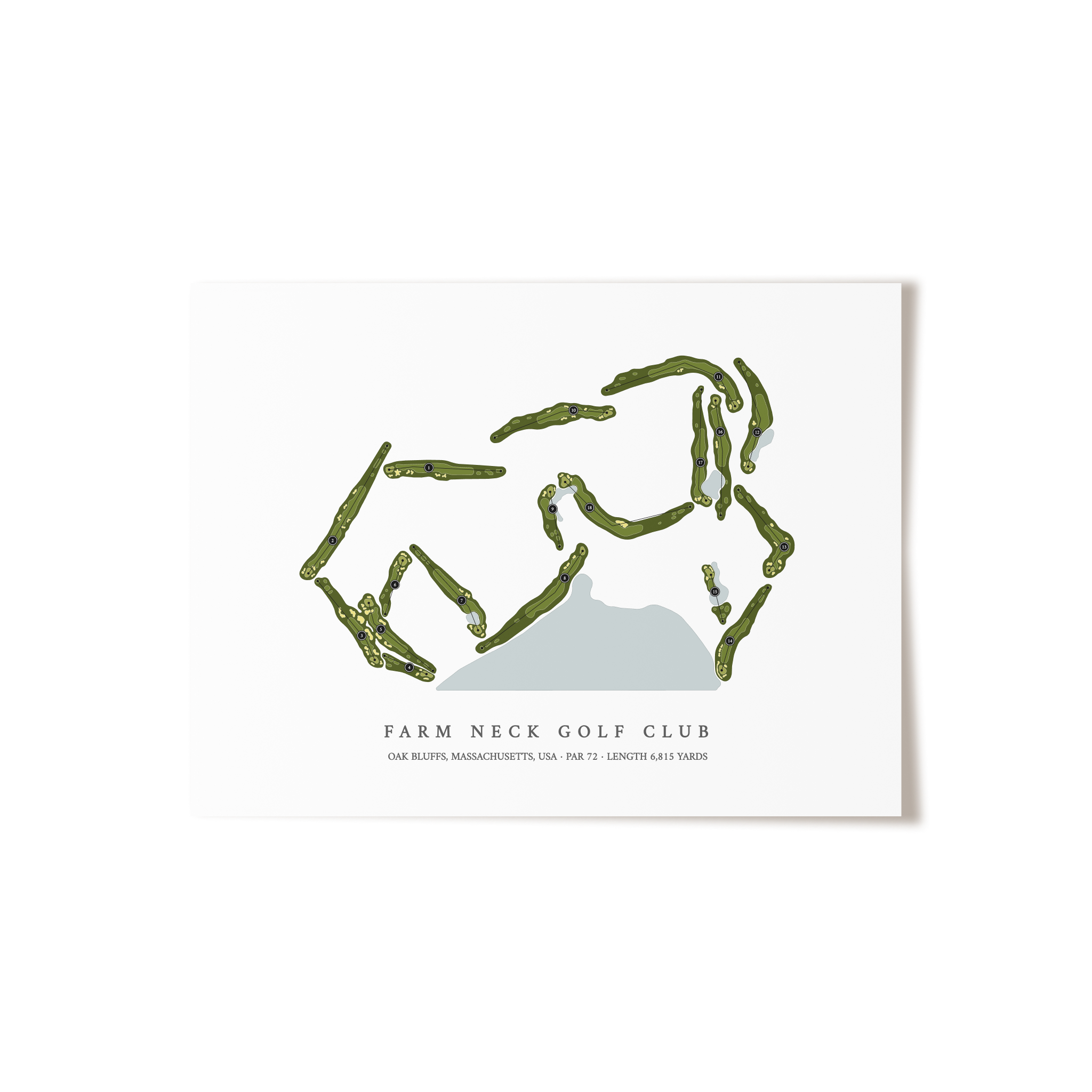 Farm Neck Golf Club | Golf Course Print | Unframed 