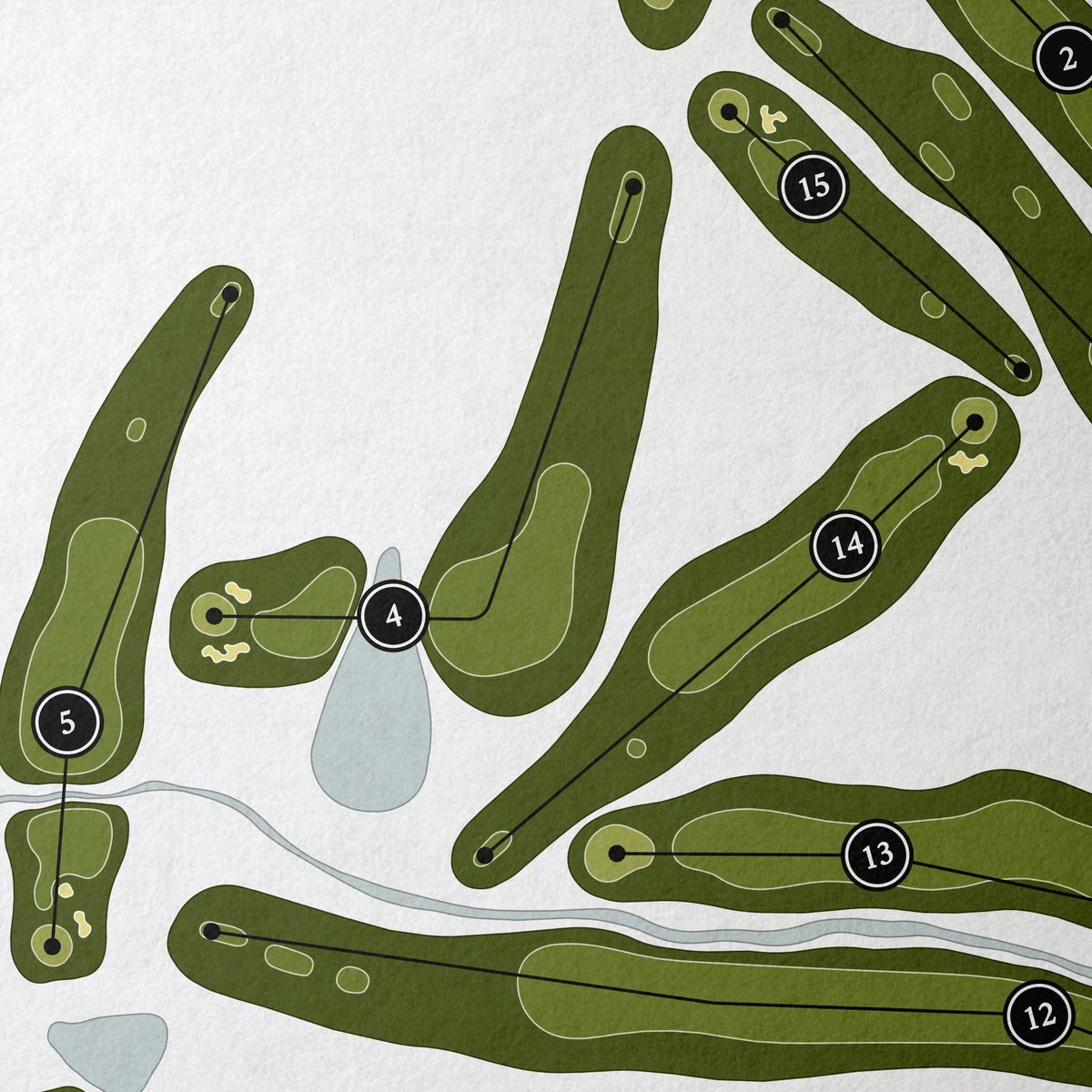 Fauquier Springs Country Club | Golf Course Map | Close Up 