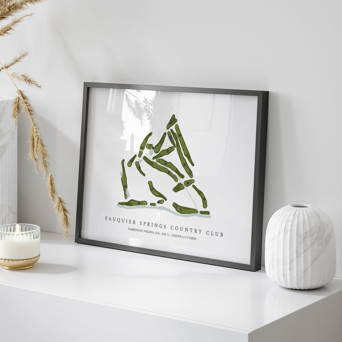 Fauquier Springs Country Club | Golf Course Map | On Table 