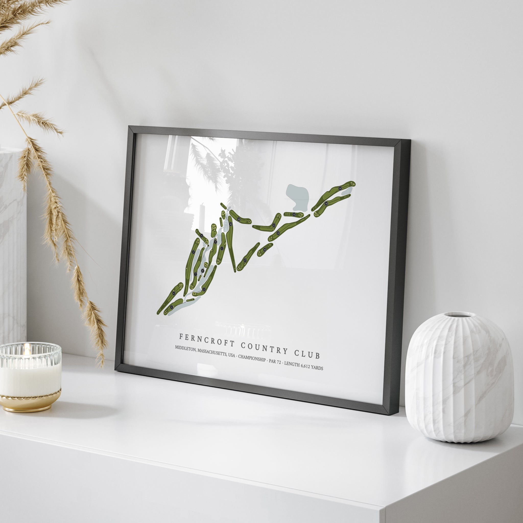 Ferncroft Country Club | Golf Course Map | On Table 