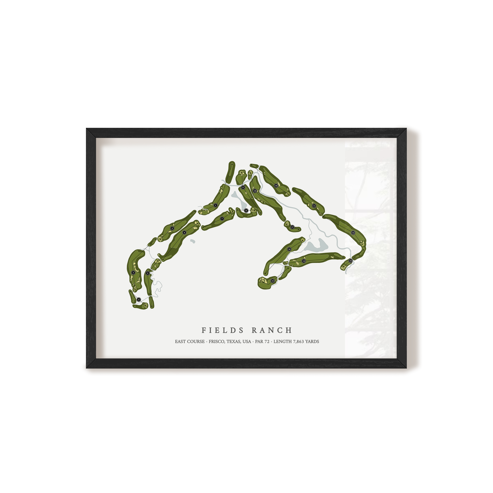 Fields Ranch - East Course | Golf Course Print | Black+Frame 