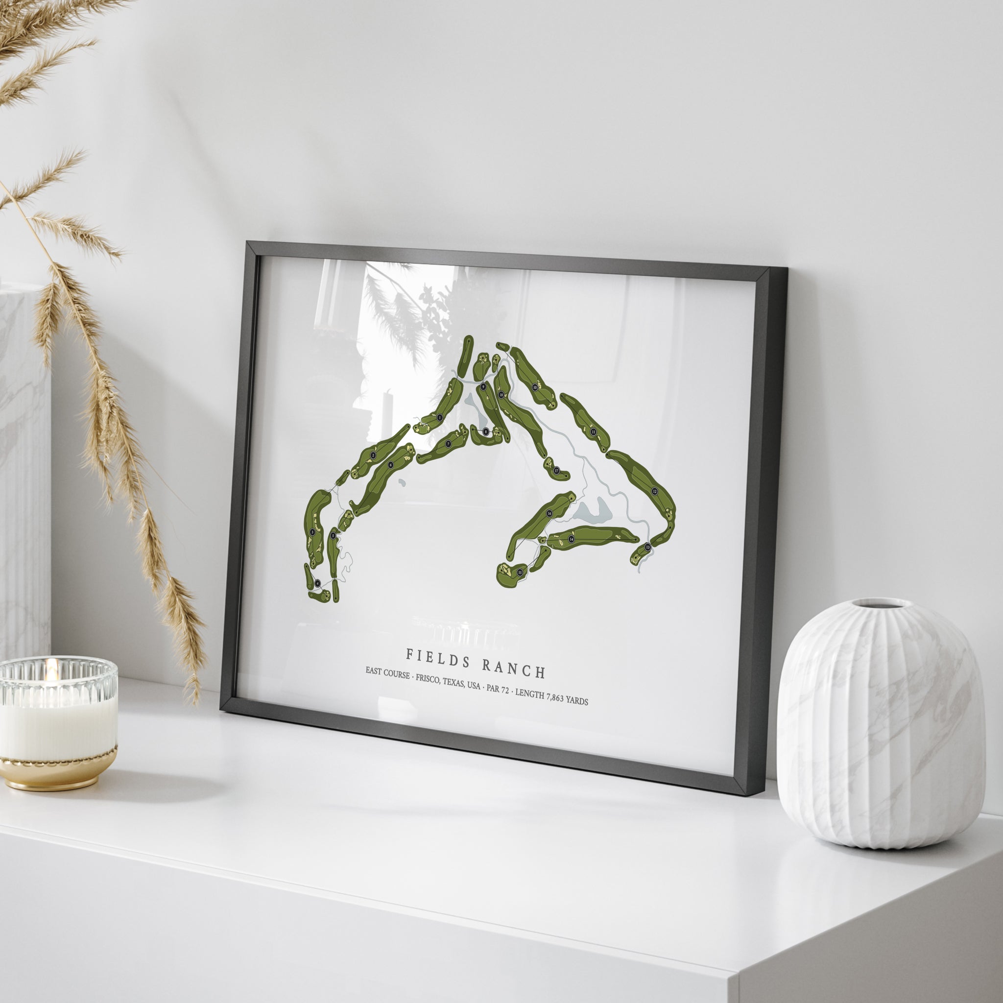 Fields Ranch - East Course | Golf Course Print | On+Table 